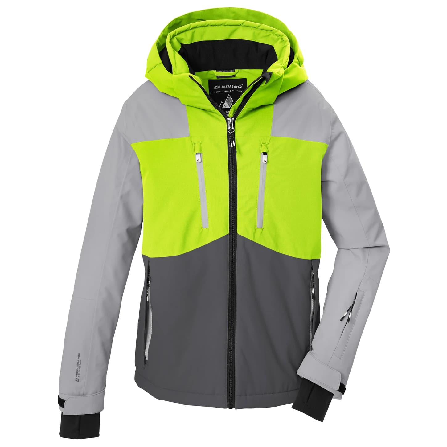 Ски яке killtec Boy's Ksw 216 Ski Jacket - Kräftiges Grau
