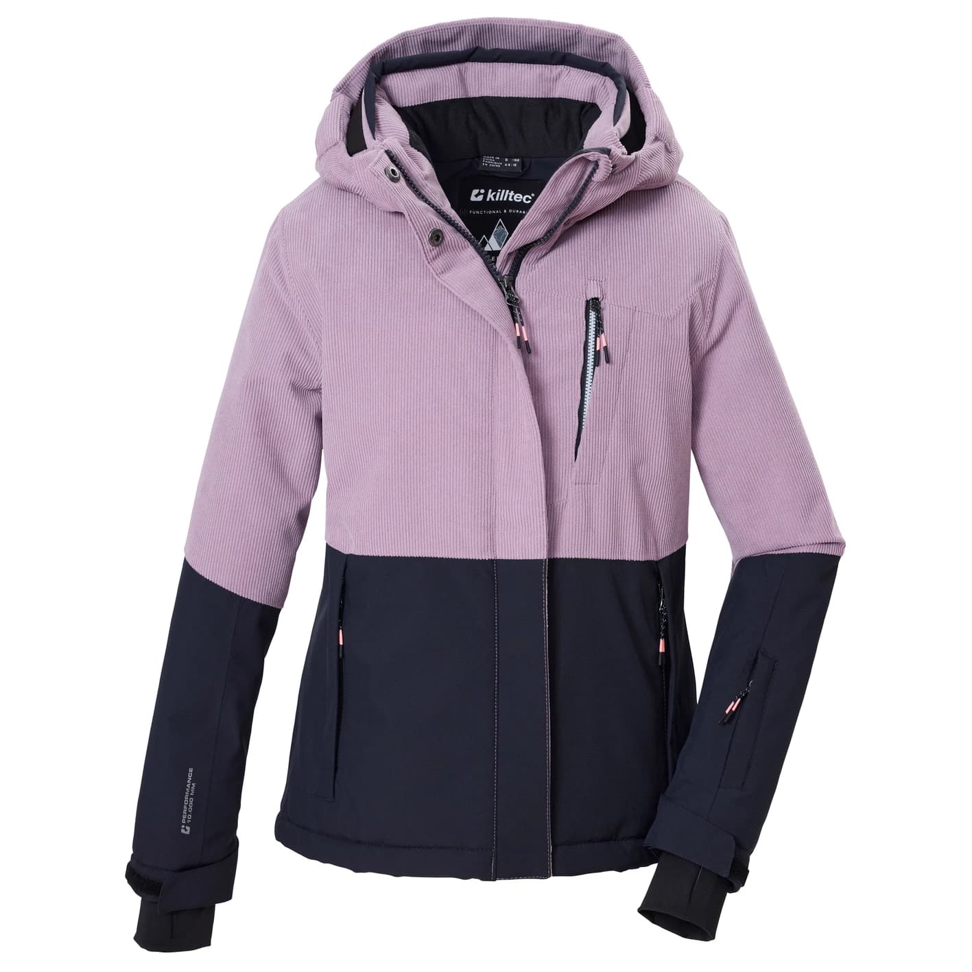 Ски яке killtec Girl's Ksw 190 Ski Jacket - Hellorchidee