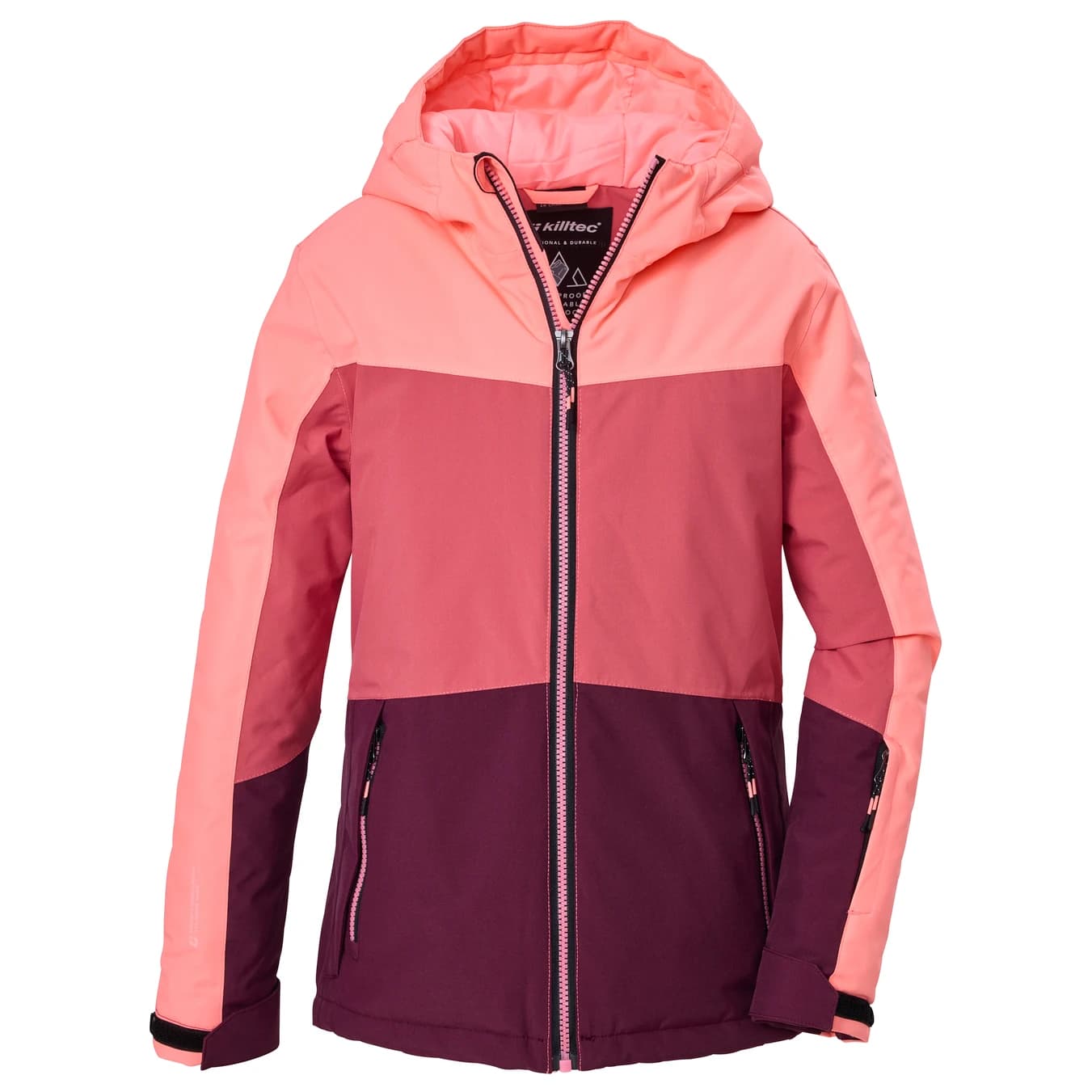 Ски яке killtec Girl's Ksw 198 Ski Jacket - Hellpink