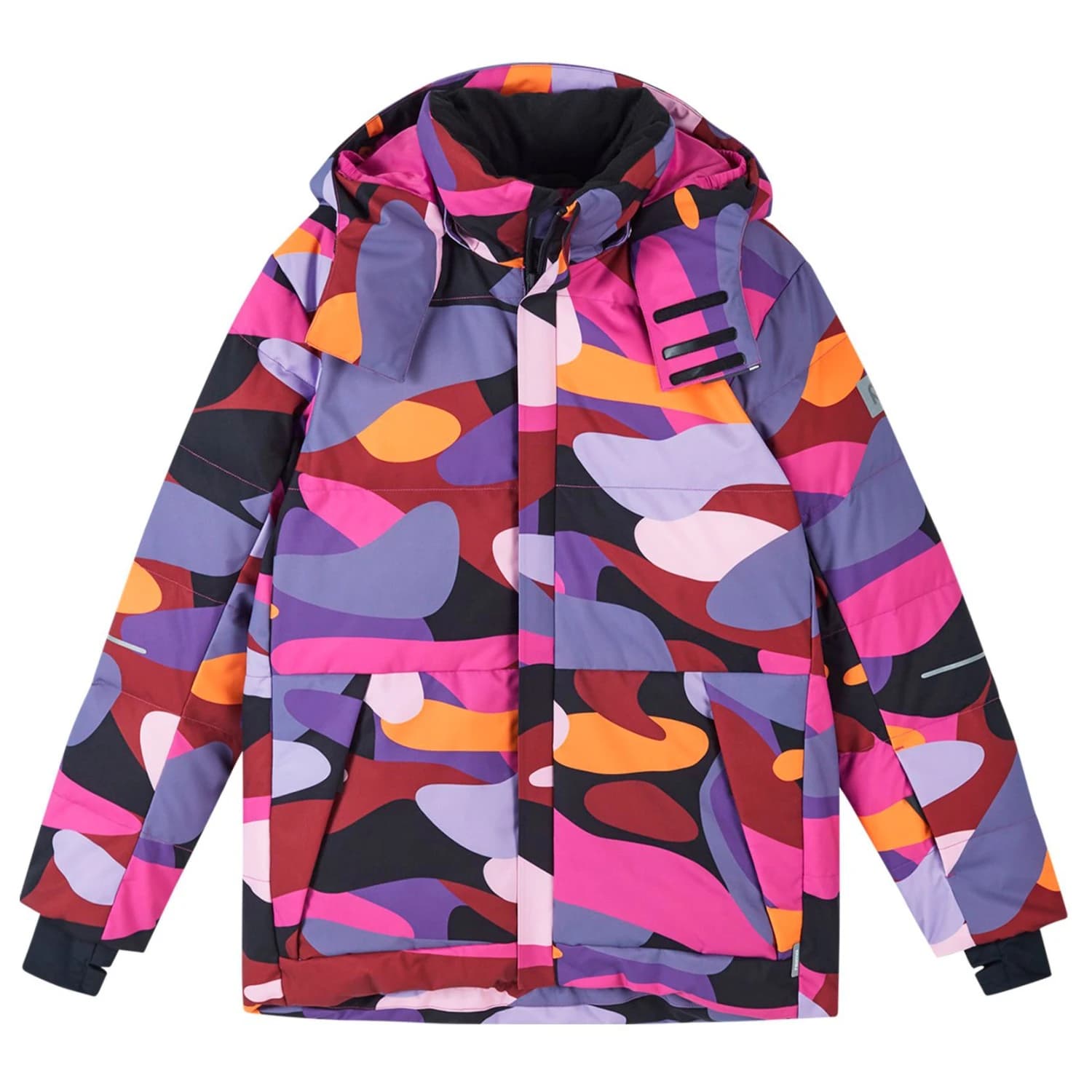 Детско пухено яке Reima Kid's Down Jacket Ranua Print Down jacket - Fuchsia
