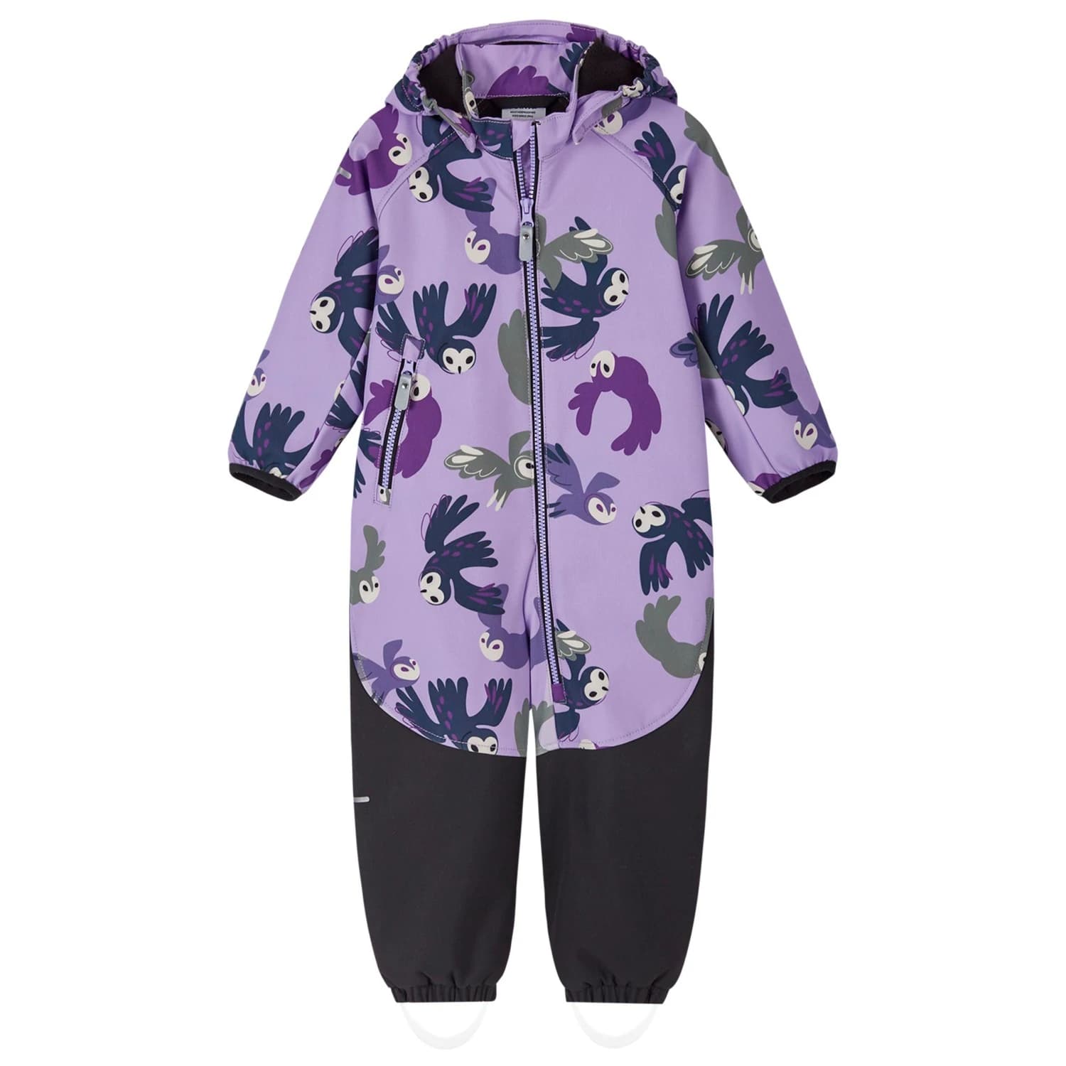 Детски софтшел гащеризони Reima Kid's Mjosa Softshell Overall Print Overall - Blooming Lilac