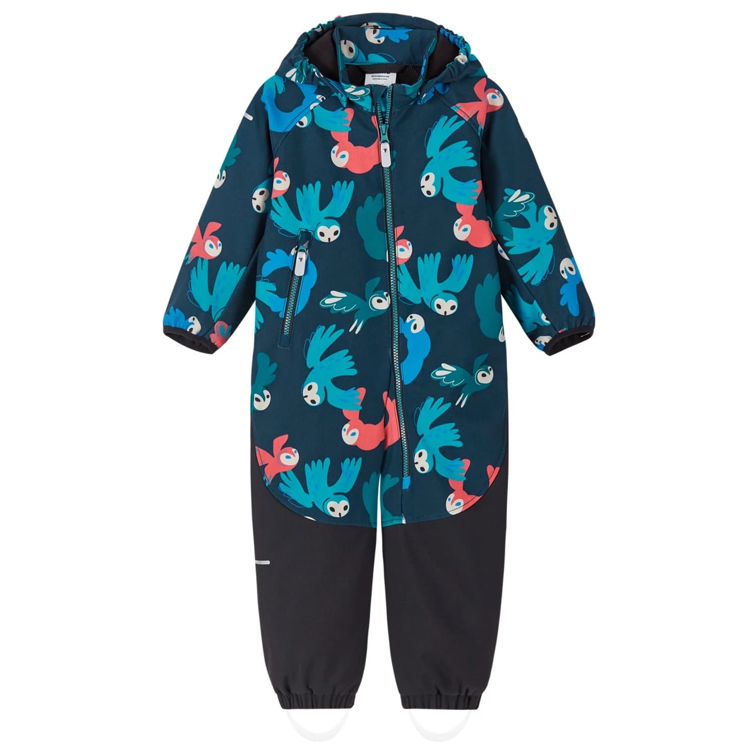 Детски софтшел гащеризони Reima Kid's Mjosa Softshell Overall Print Overall - Navy