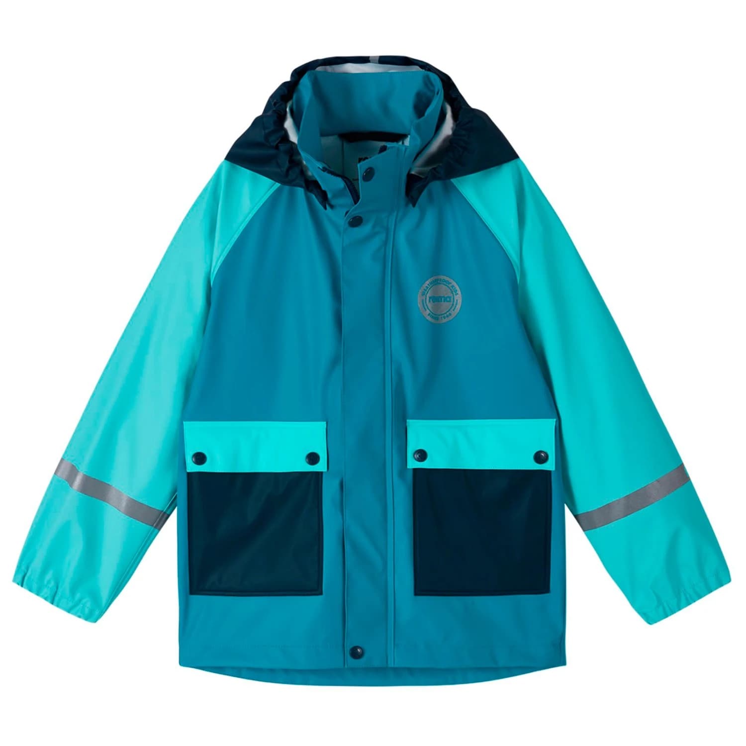 Детско водоустойчиво яке Reima Kid's Suihku Raincoat Waterproof jacket - Aquatic Blue