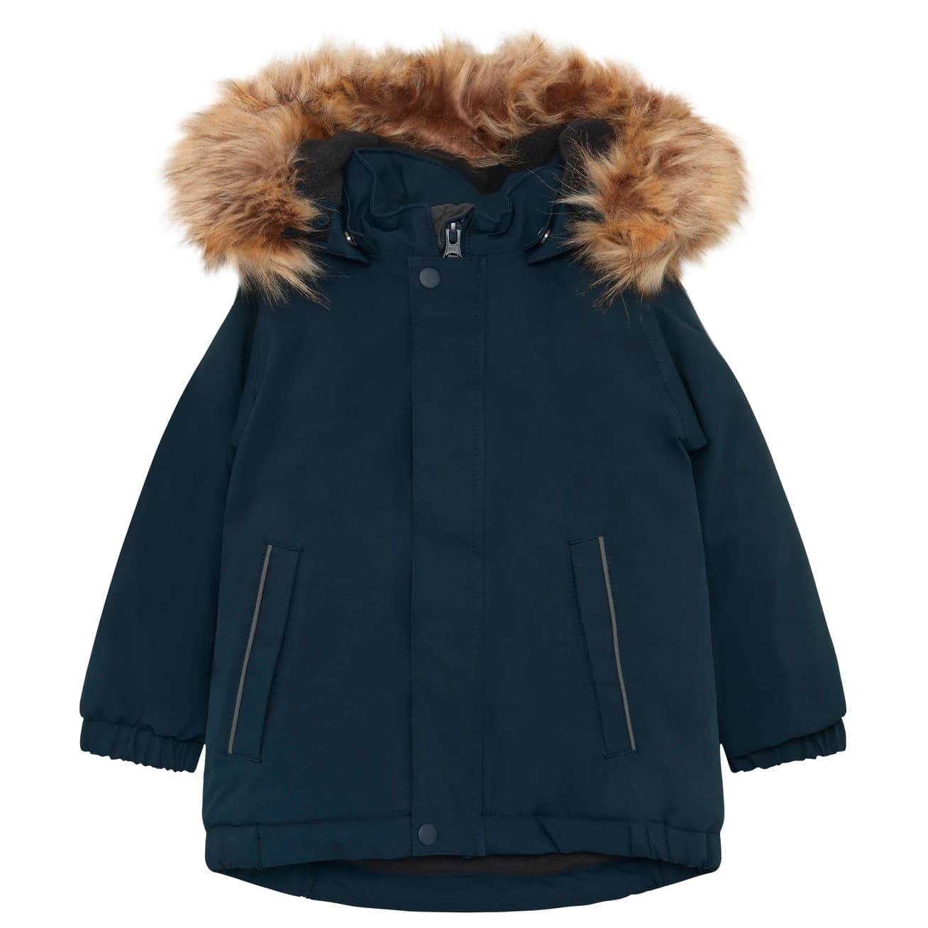 Детско зимно яке Color Kids Baby Boy's Parka with Fake Fur Winter jacket - Total Eclipse