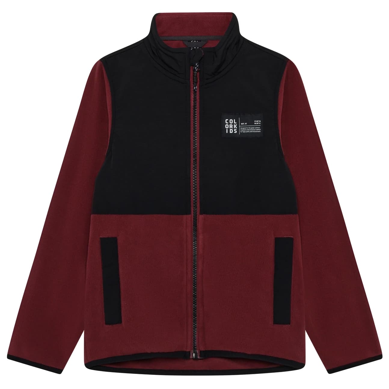 Детско поларено яке Color Kids Kid's Fleece Jacket 742915 Fleece jacket - Catawba Grape