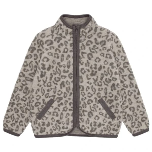 Детско вълнено яке Huttelihut Kid's Jacket Wool Fleece Jacquard Merino jacket - Camel Melange