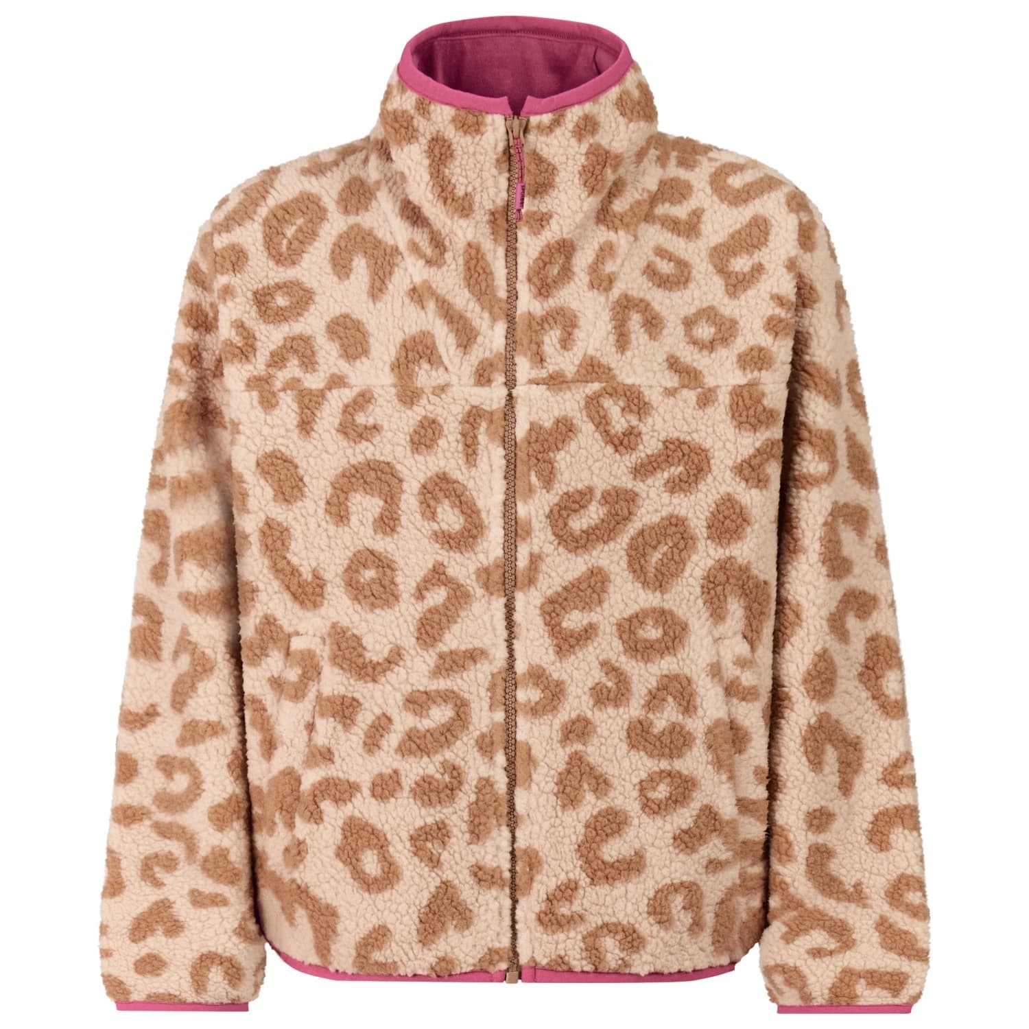 Детско поларено яке Protest Kid's PRTBlond Full Zip Top Fleece jacket - Teddy Brown