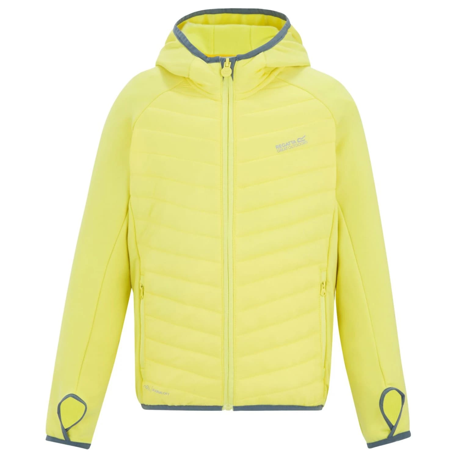 Детско поларено яке Regatta Kid's Junior Andreson Hybrid Hybrid jacket - Canary Yellow