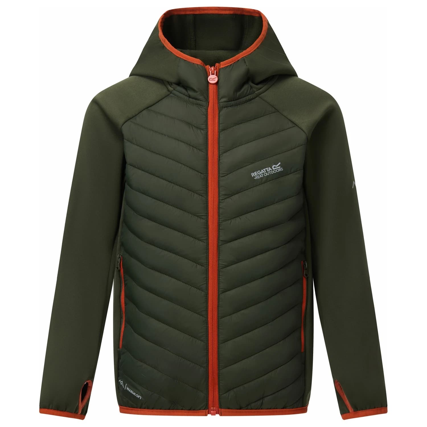 Детско поларено яке Regatta Kid's Junior Andreson Hybrid Hybrid jacket - Dark Khaki