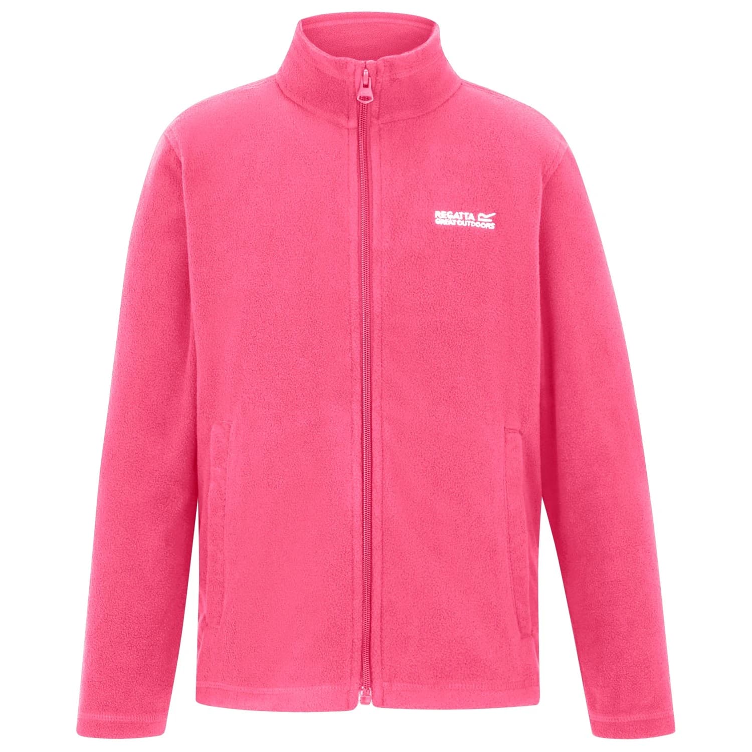 Детско поларено яке Regatta Kid's King II Fleece jacket - Pink Lemnde