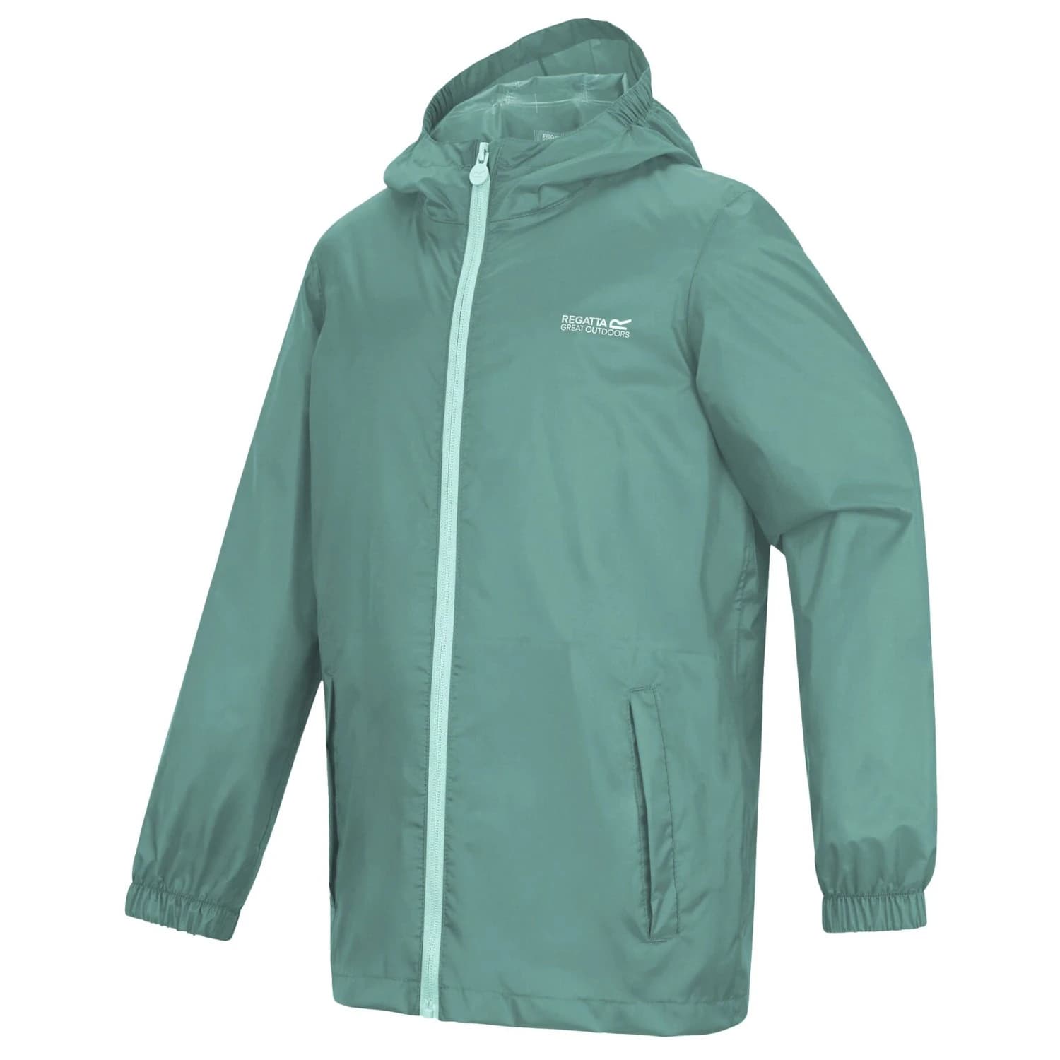 Детско водоустойчиво яке Regatta Kid's Pack-It Jacket III Waterproof jacket - Ivy Moss