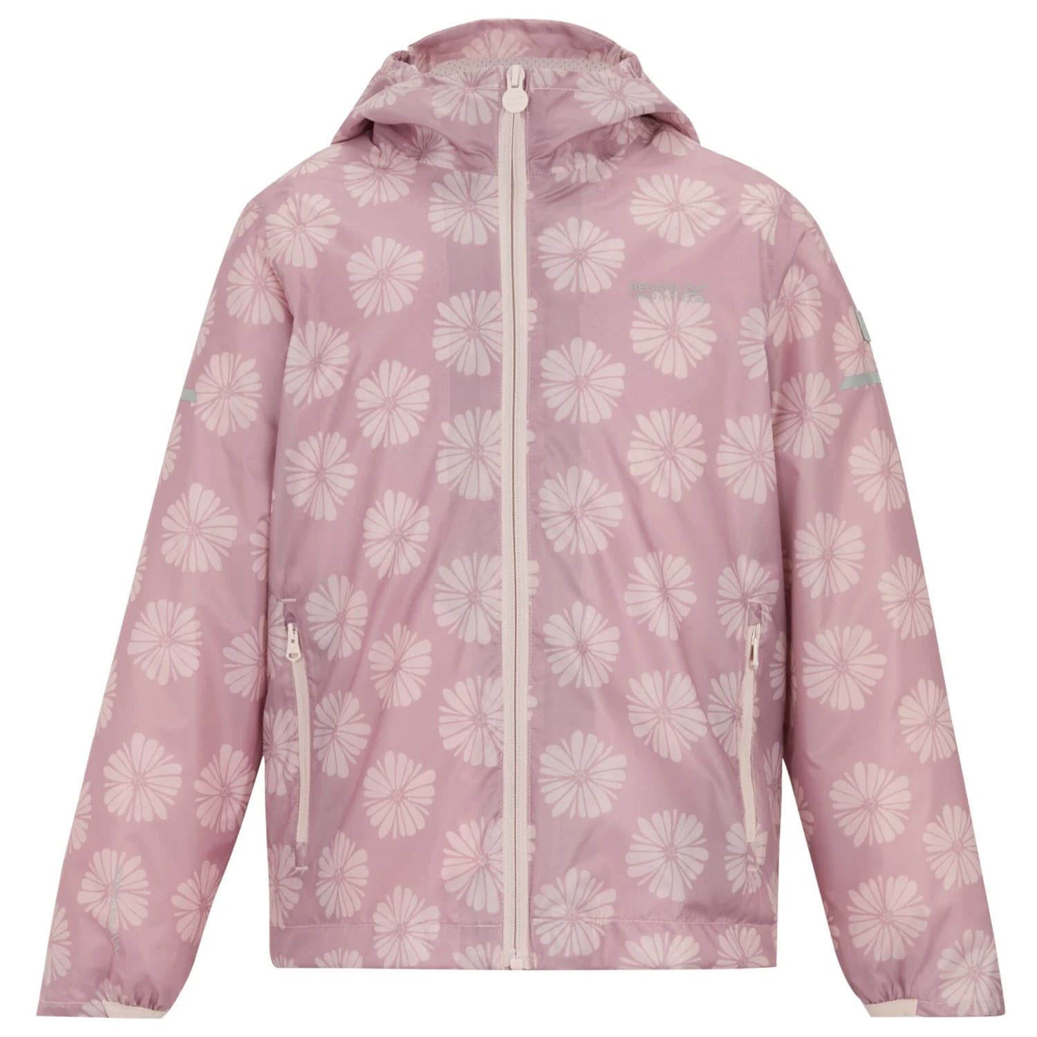 Детско водоустойчиво яке Regatta Kid's Printed Lever II Waterproof jacket - Powder Lilac / Pink Haze Petal