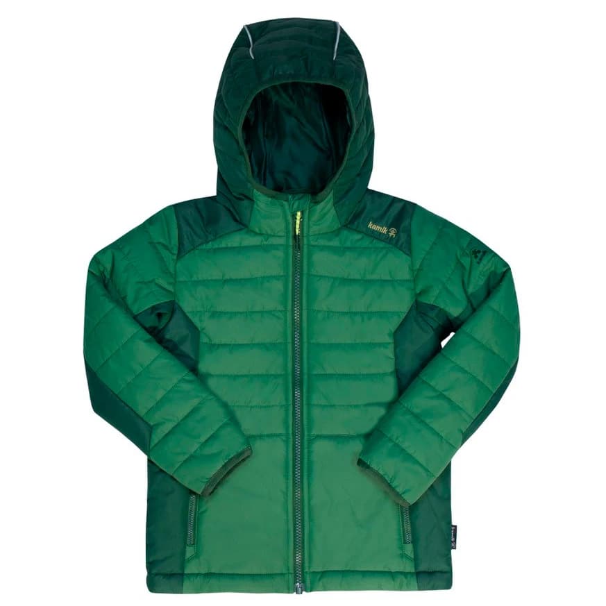 Детско синтетично яке Kamik Kid's Neel Synthetic jacket - Hunter / Green