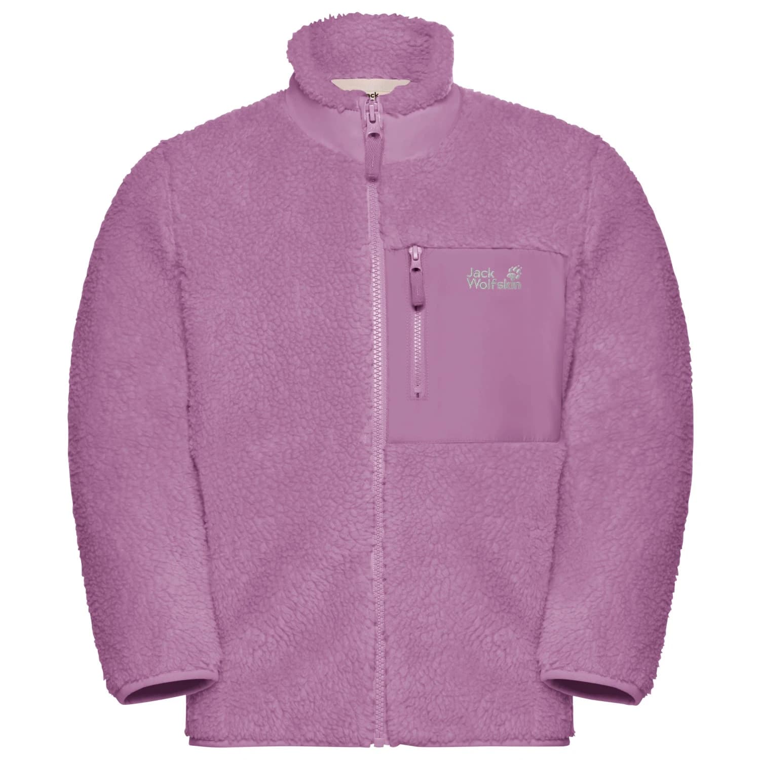 Детско поларено яке Jack wolfskin Kid's Ice Curl Jacket Fleece jacket - Vivid Orchid