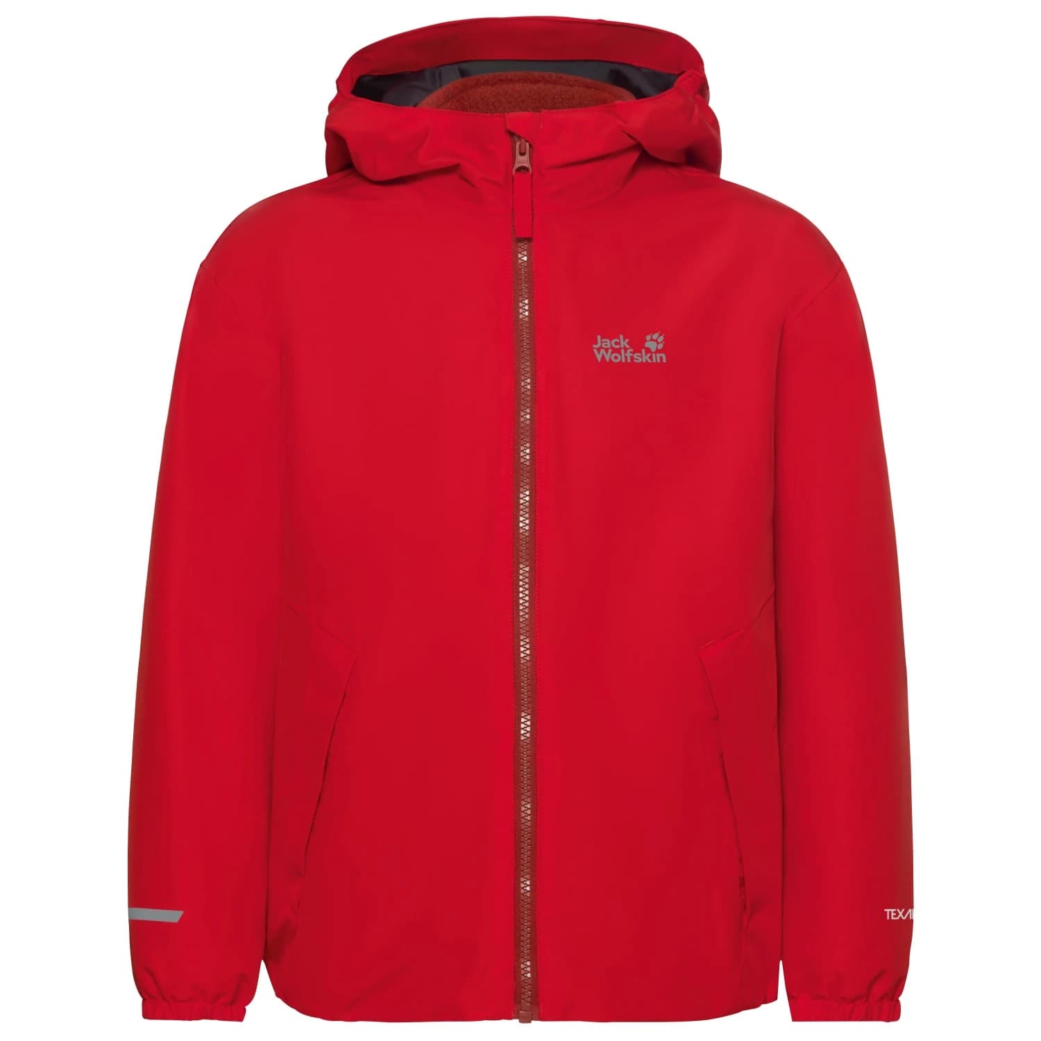 Детско 3-в-1 яке Jack Wolfskin Kid's Iceland 3in1 Jacket 3-in-1 jacket - Siren Red