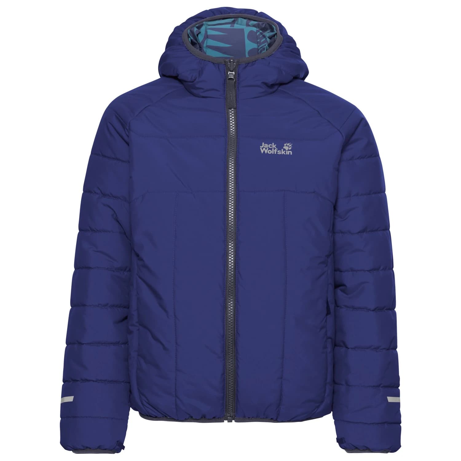 Детско синтетично яке Jack Wolfskin Kid's Zenon Twist Hooded Synthetic jacket - Glow Ink