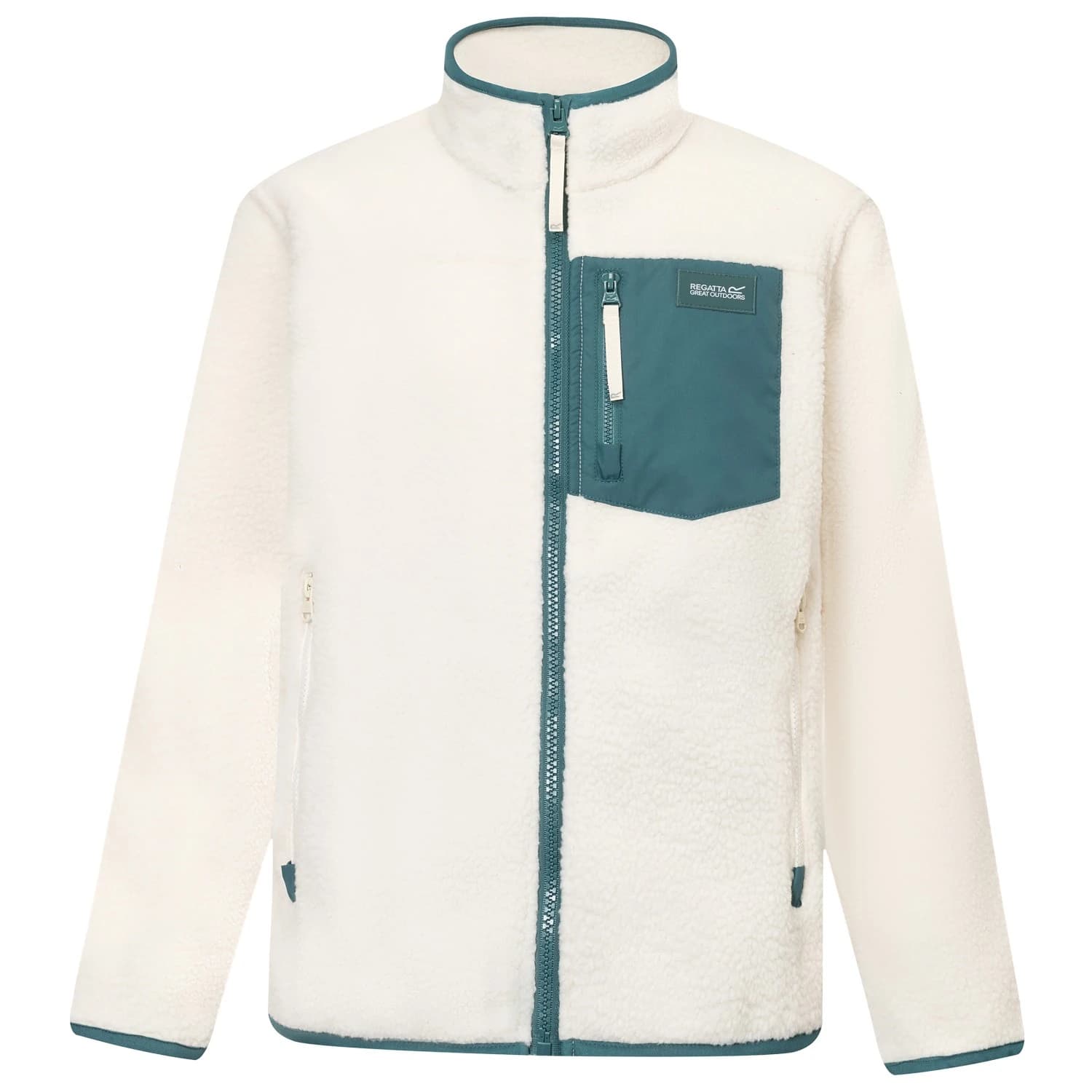 Поларено яке Regatta Junior Frankie Warm Fleece Fleece jacket - Light Vanilla / Mediterranea