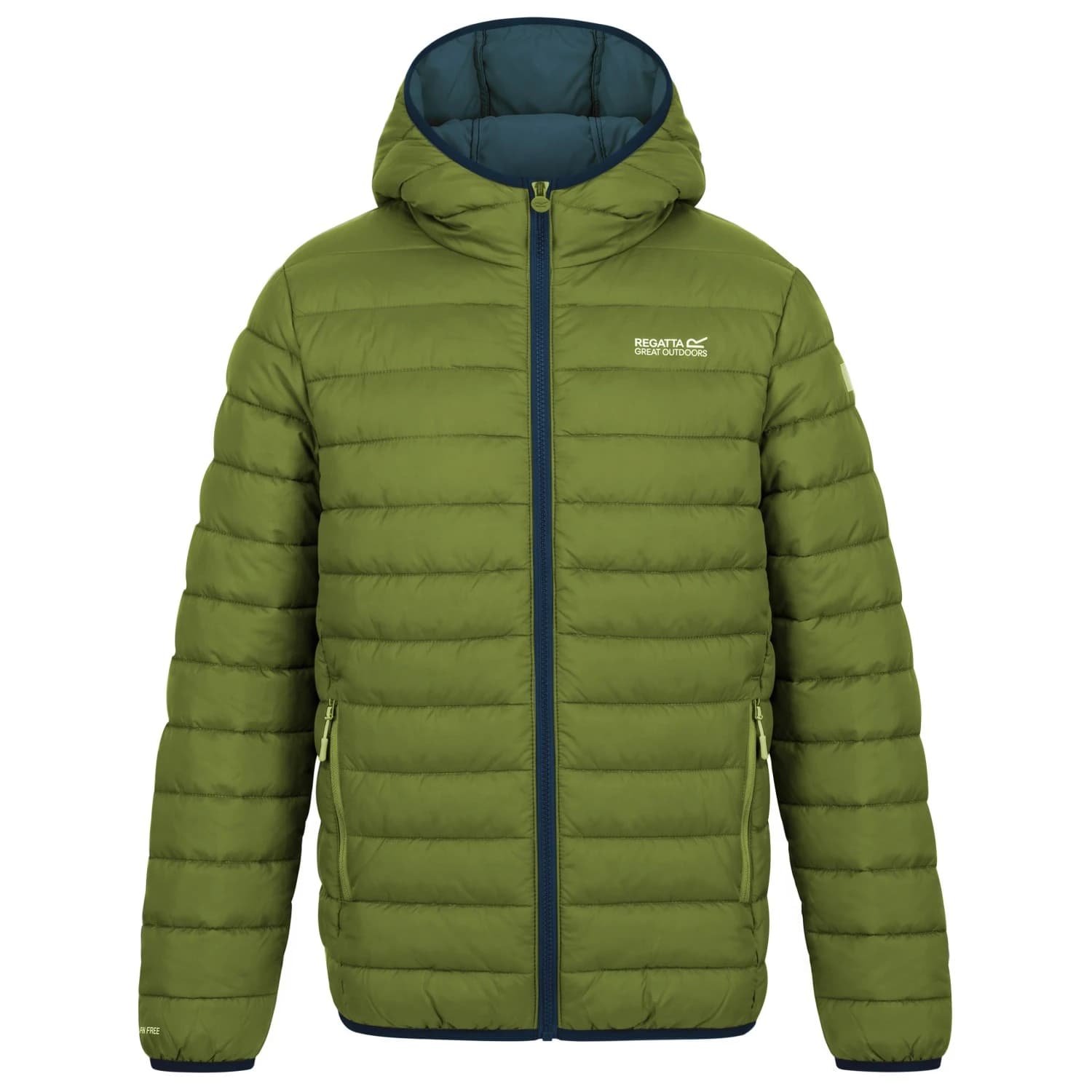 Синтетично яке Regatta Junior Hooded Marizion Synthetic jacket - Golden Cypress / Aviator Blue