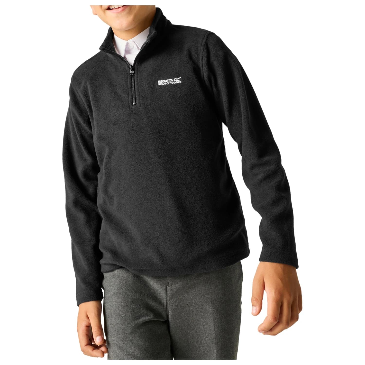 Детско поларено яке Regatta Kids' Hot Shot II Half Zip Fleece Fleece jacket - Black / Black