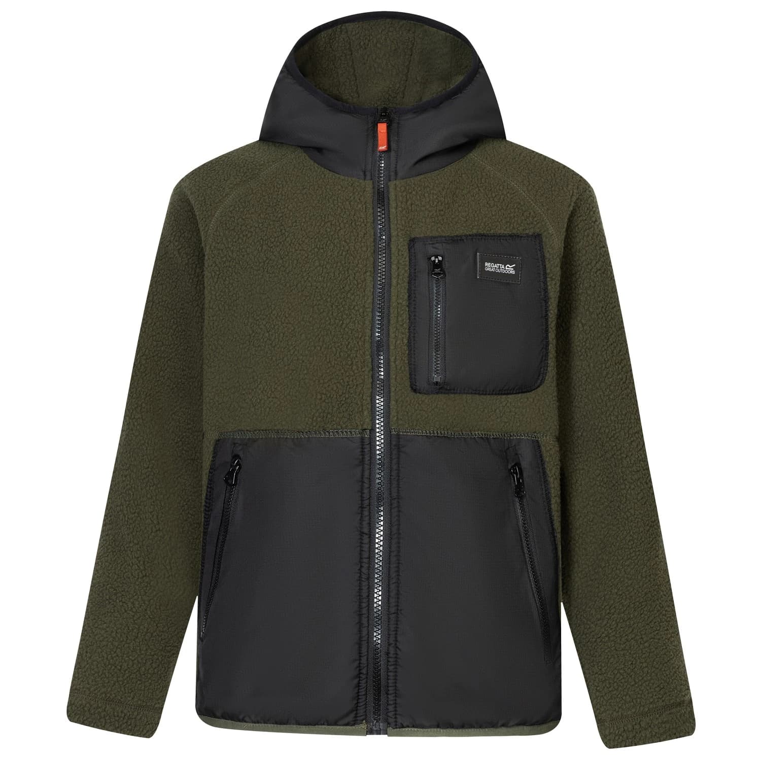Поларено яке Regatta Munro Hybrid Jacket Fleece jacket - Dark Khaki / Black