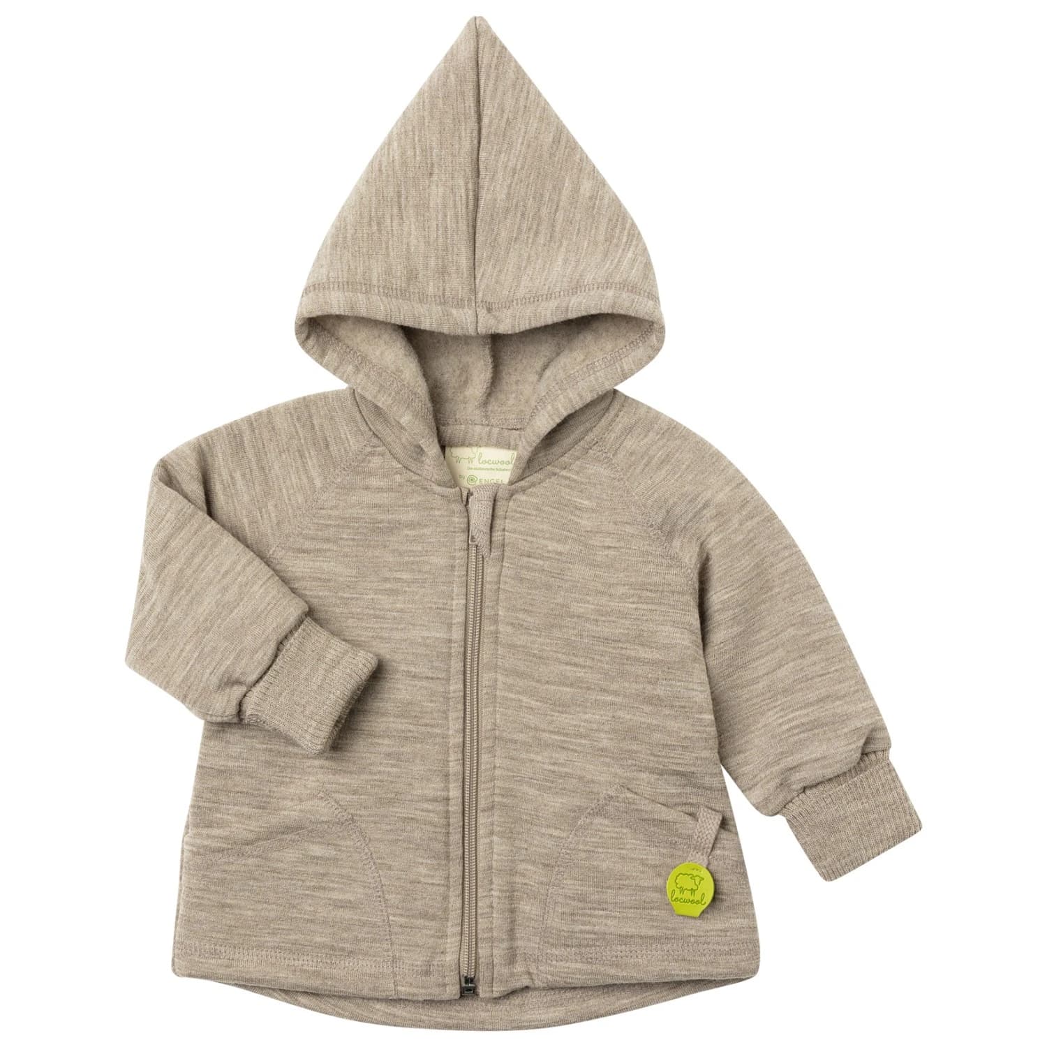 Вълнено яке Engel Baby Kapuzenjacke Wool jacket - Birke Melange
