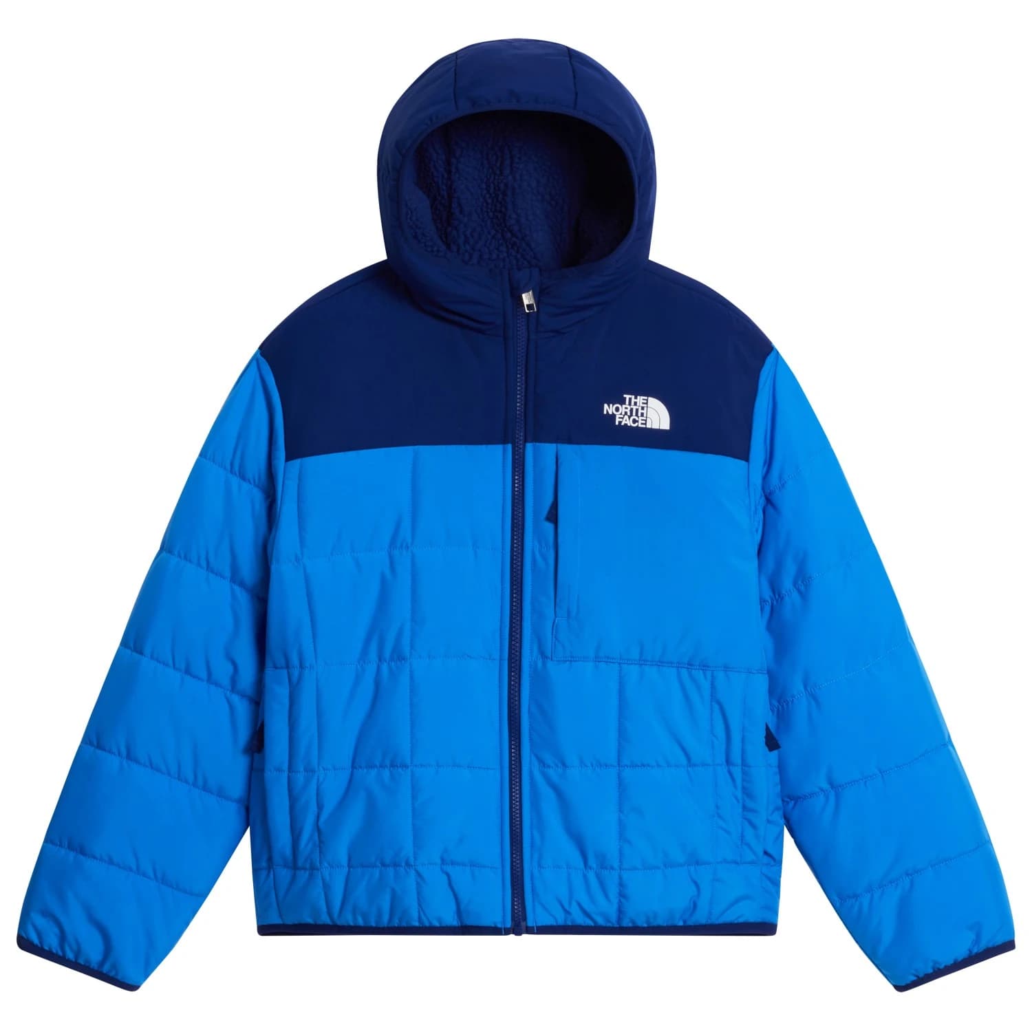 Синтетично яке The North Face Boy's Reversible Shasta FZ Hooded Jacket Synthetic jacket - Active Blue / Bold Blue