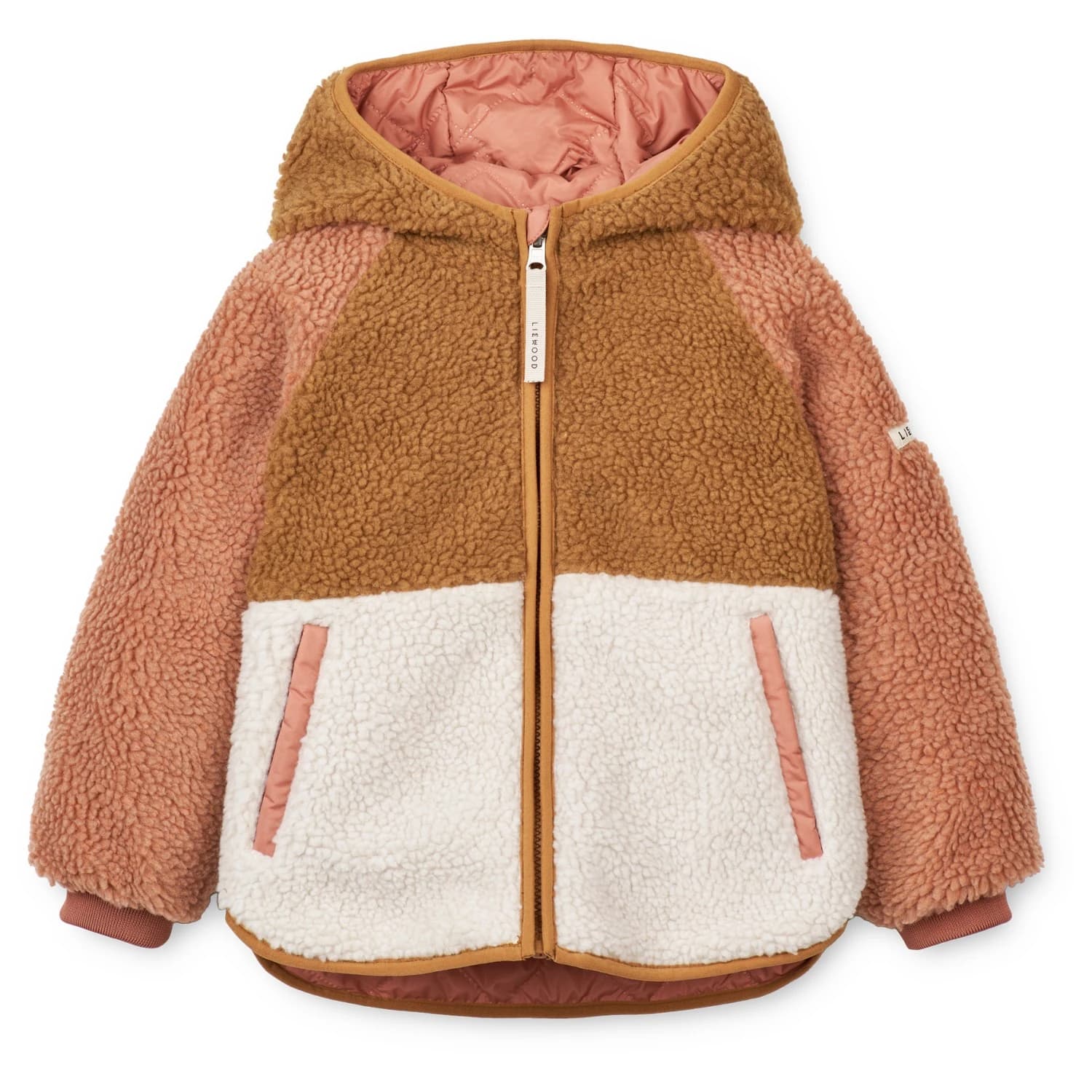 Детско поларено яке LIEWOOD Kid's Jackson Reversible Jacket Fleece jacket - Tuscany Rose Mix