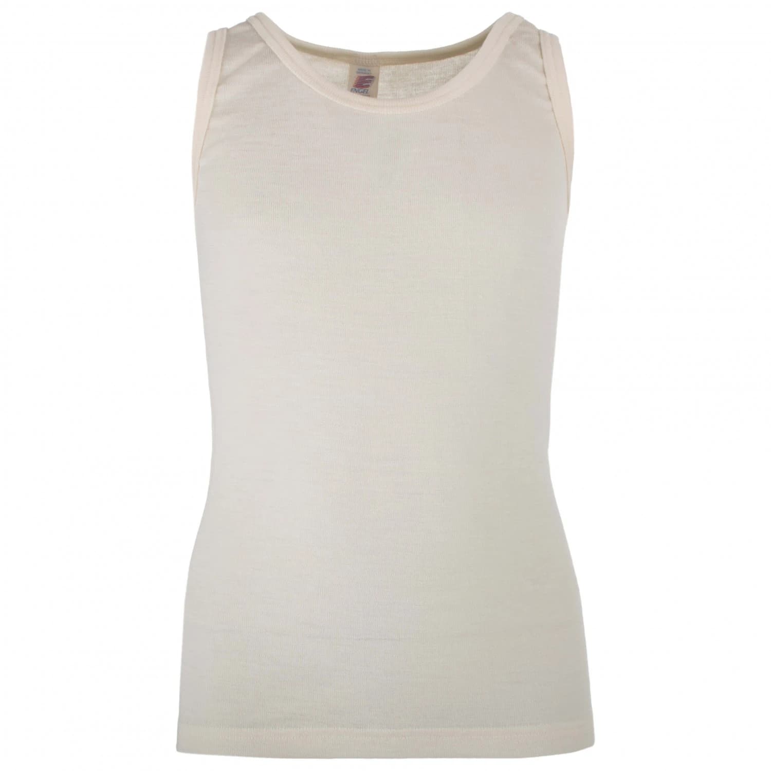 Детско копринено термобельо Engel Kids' Tank Top Merino base layer - Natur