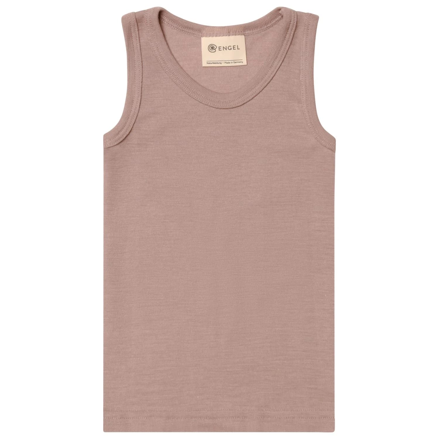 Детско копринено термобельо Engel Kids' Tank Top Merino base layer - Dustyrose