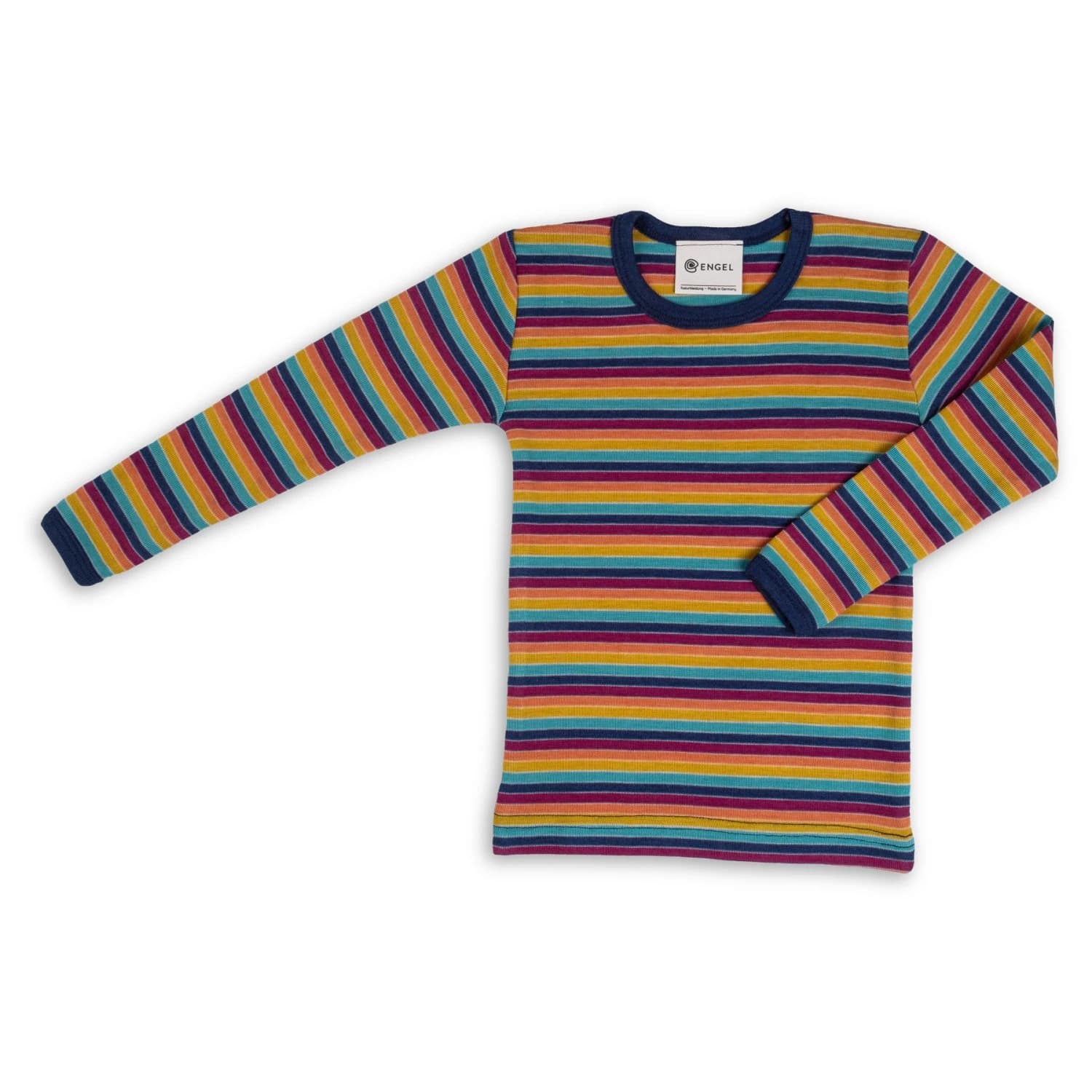 Детско мериносово термобельо Engel Kids' Undershirt L/S Merino base layer - Multicolour