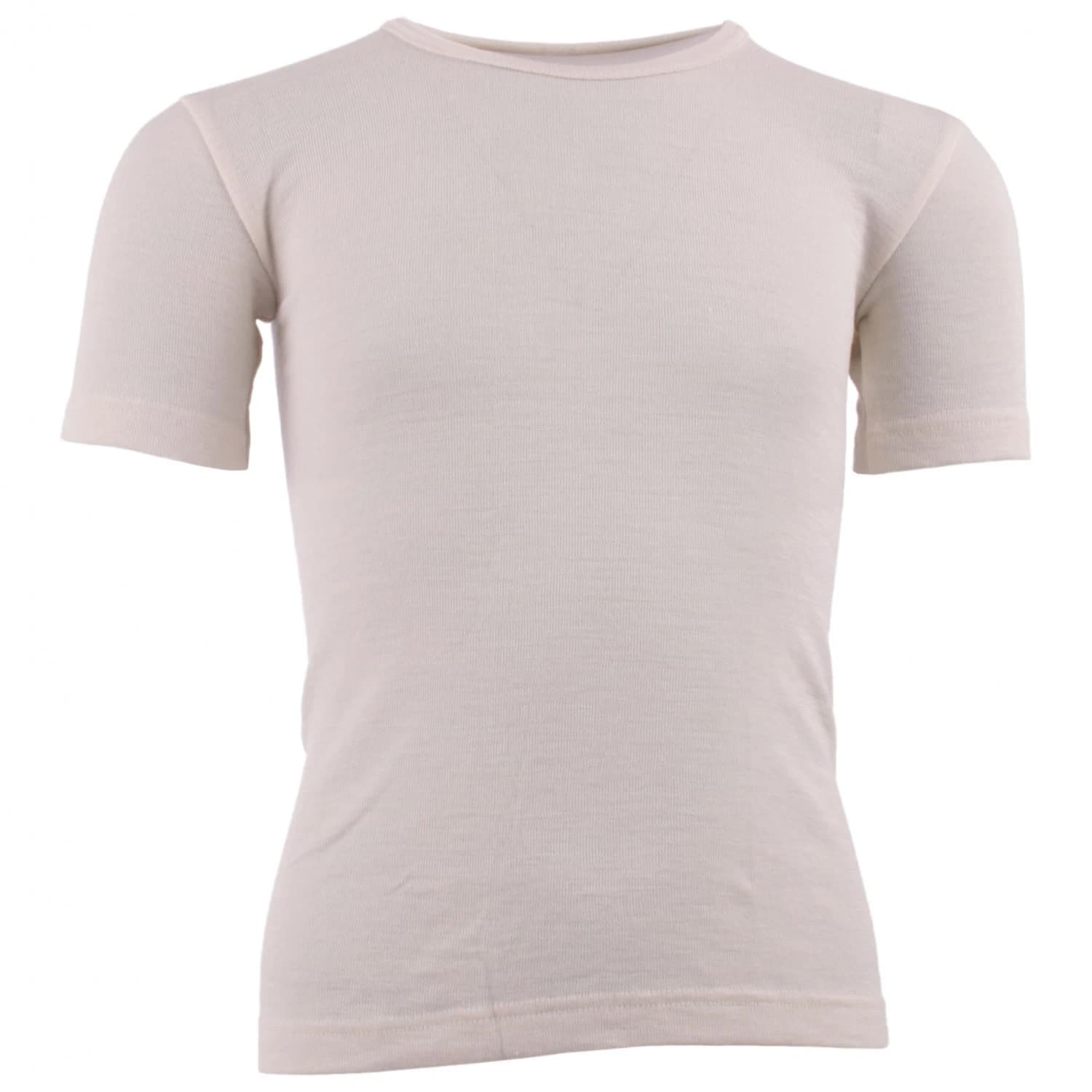 Детско копринено термобельо Engel Kids' Undershirt S/S Merino base layer - Natur