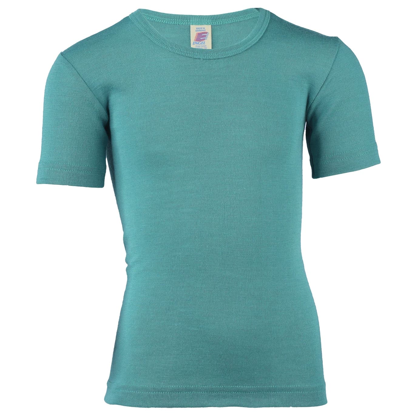 Детско копринено термобельо Engel Kids' Undershirt S/S Merino base layer - Eisvogel