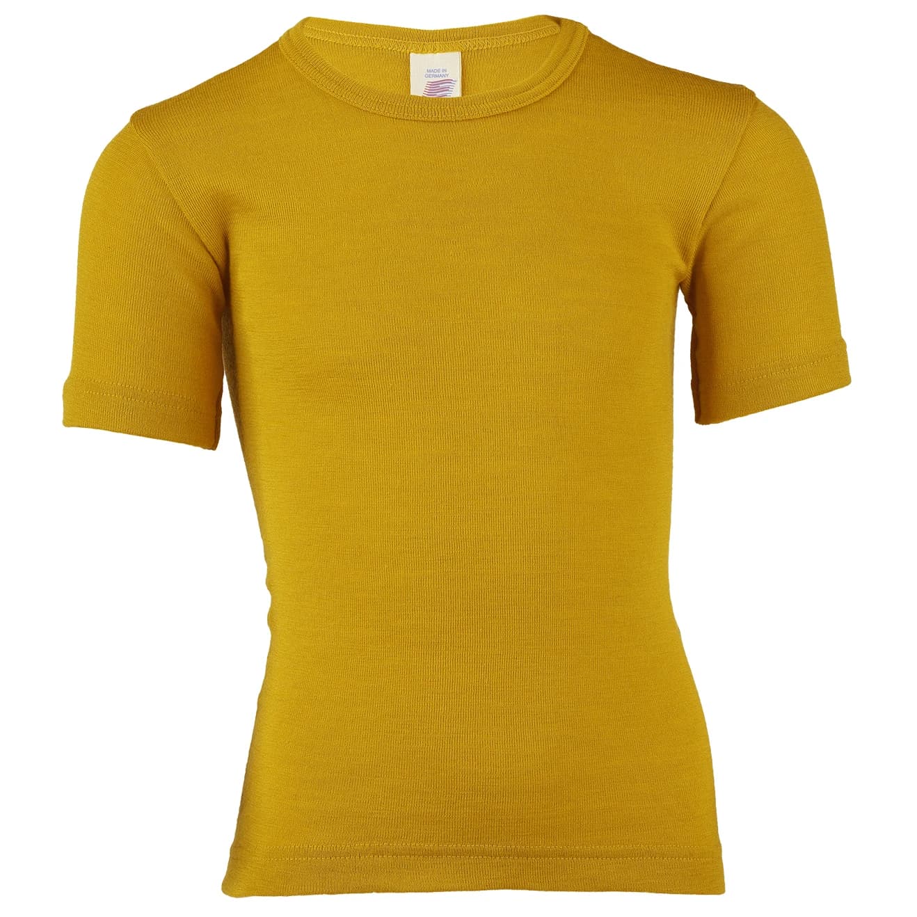 Детско копринено термобельо Engel Kids' Undershirt S/S Merino base layer - Safran