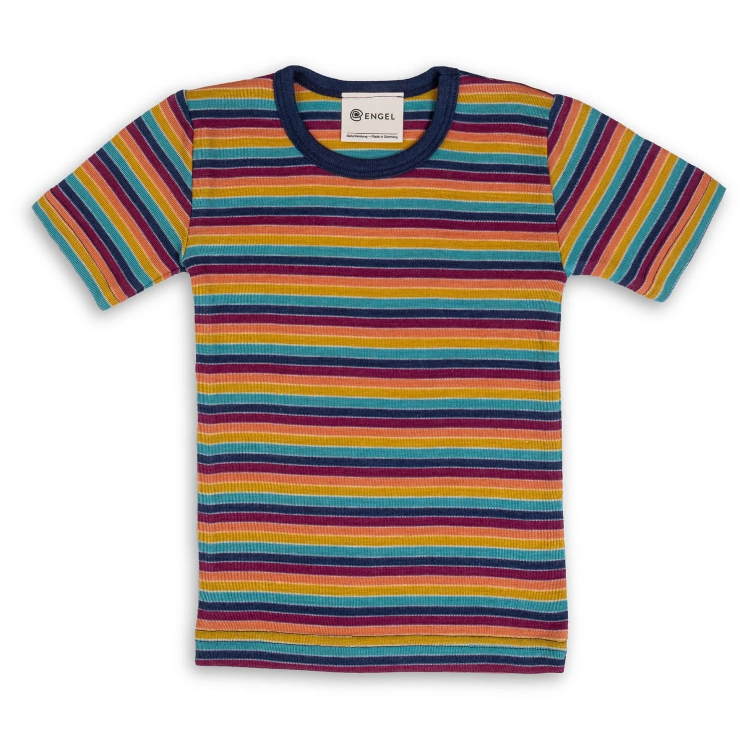 Детско копринено термобельо Engel Kids' Undershirt S/S Merino base layer - Multicolour