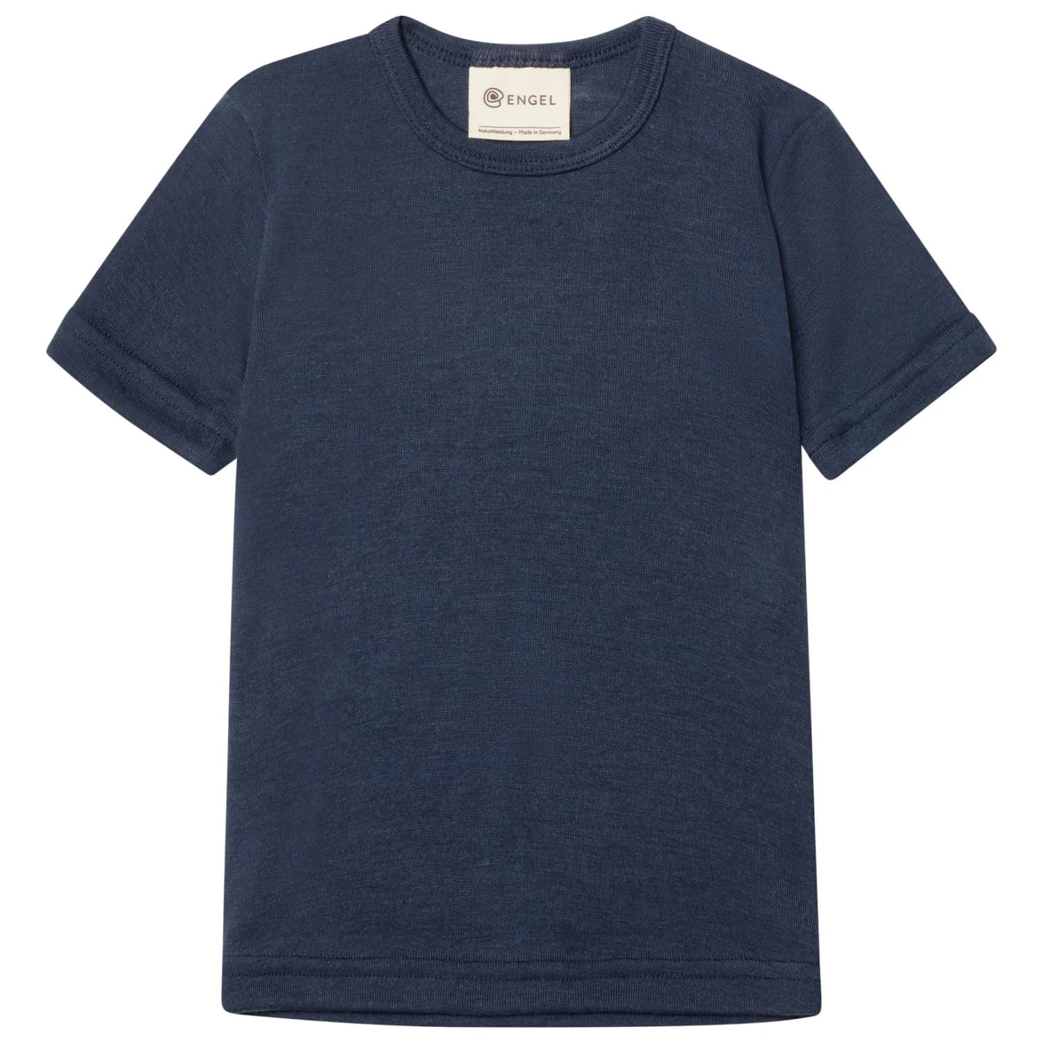 Детско копринено термобельо Engel Kids' Undershirt S/S Merino base layer - Marine