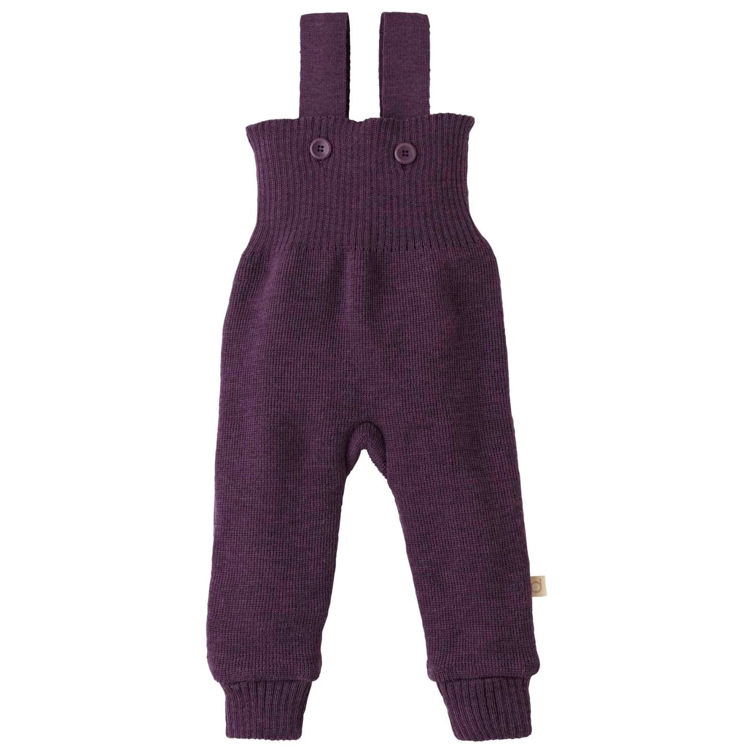Детски цял костюм disana Kid’s Knitted Overalls Overall - Aubergine