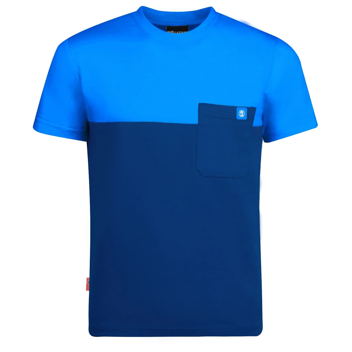 Детска тениска Trollkids Kid's Bergen T T-shirt - Navy / Medium Blue