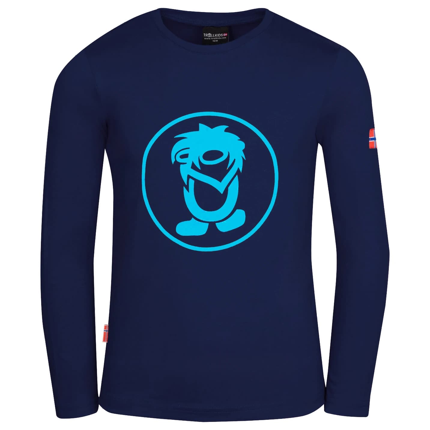 Детска блуза с дълъг ръкав Trollkids Kid's Troll Longsleeve - Navy / Medium Blue