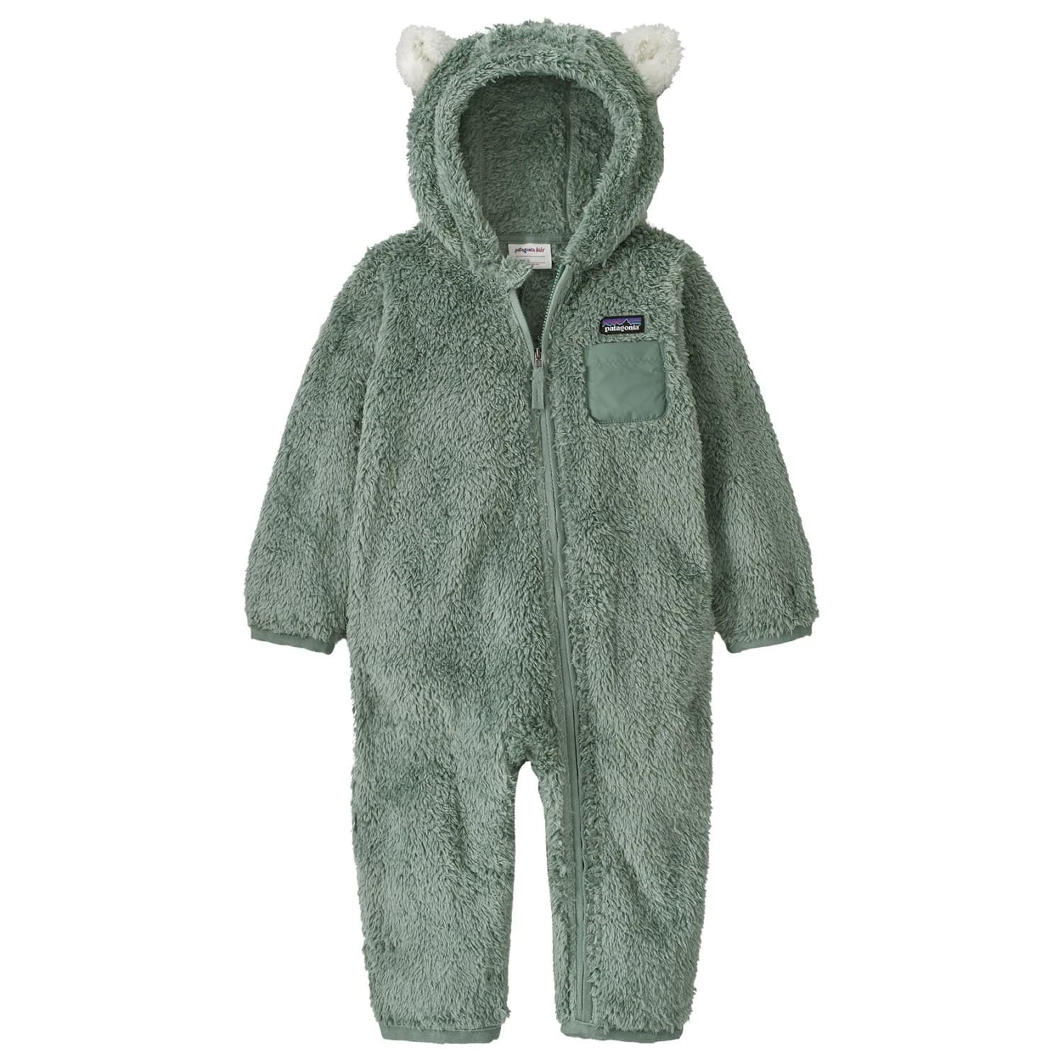 Цял костюм Patagonia Baby's Furry Friends Bunting Overall - Cover Green
