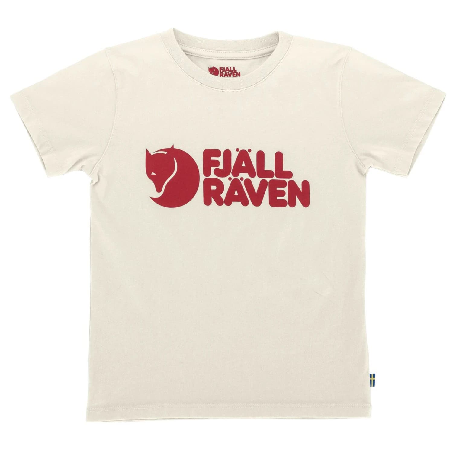 Детска тениска Fjällräven Kid's Fjällräven Logo T-Shirt - Chalk White