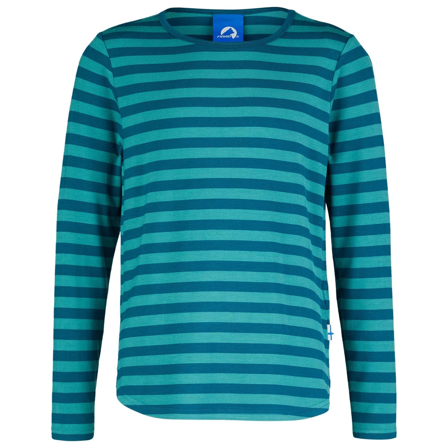 Детска блуза с дълъг ръкав Finkid Kid's Merisilli Longsleeve - Ocean / Deep Jungle