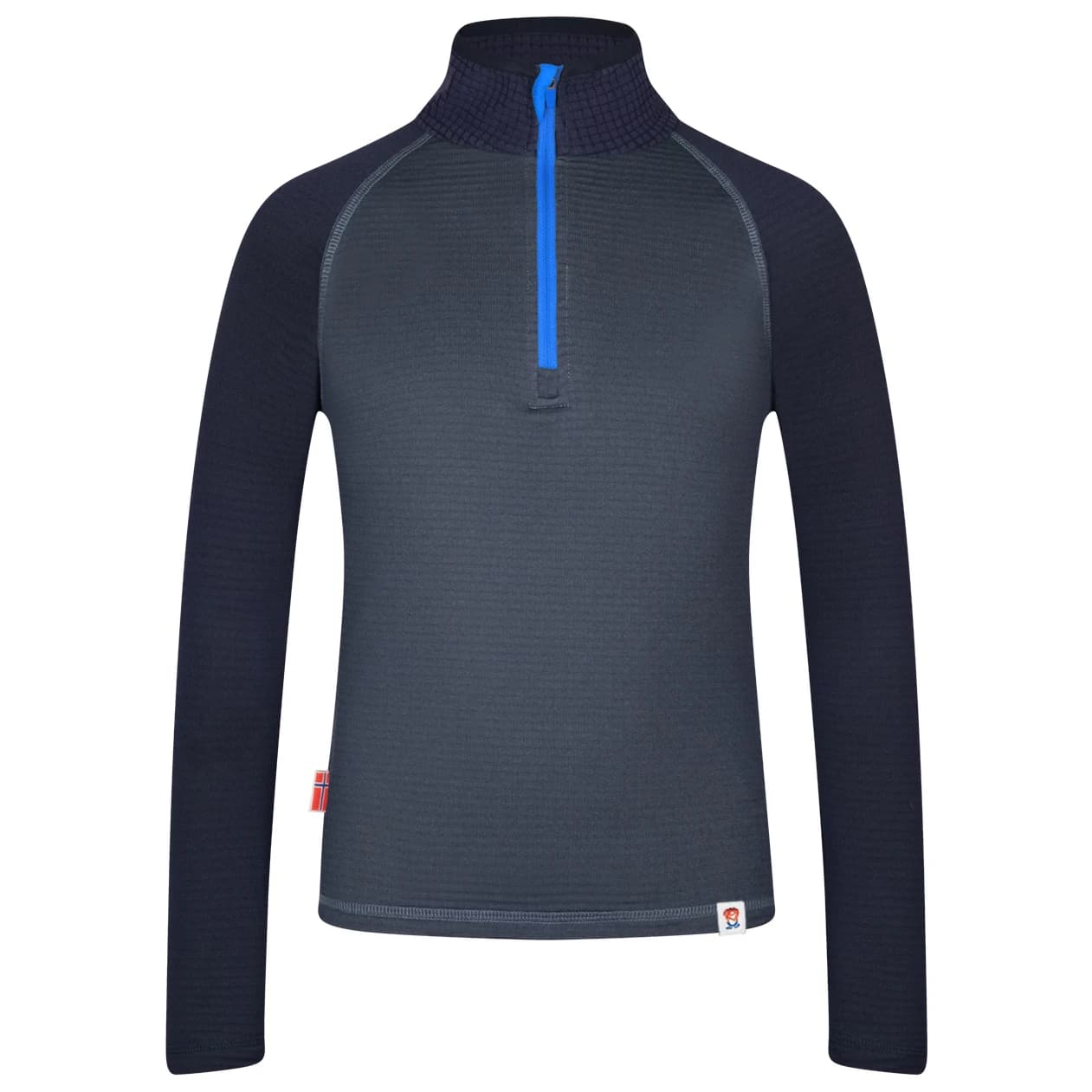Детски поларен пуловер Trollkids Kid's Rauland Half Zip Fleece jumper - Electric Blue / Navy
