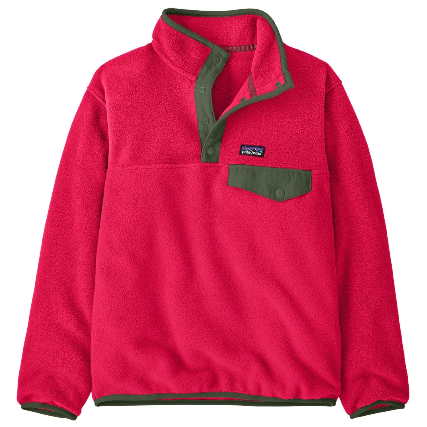 Поларен пуловер Patagonia Boy's Lightweight Synchilla Snap-T Pullover Fleece jumper - Punchy Pink