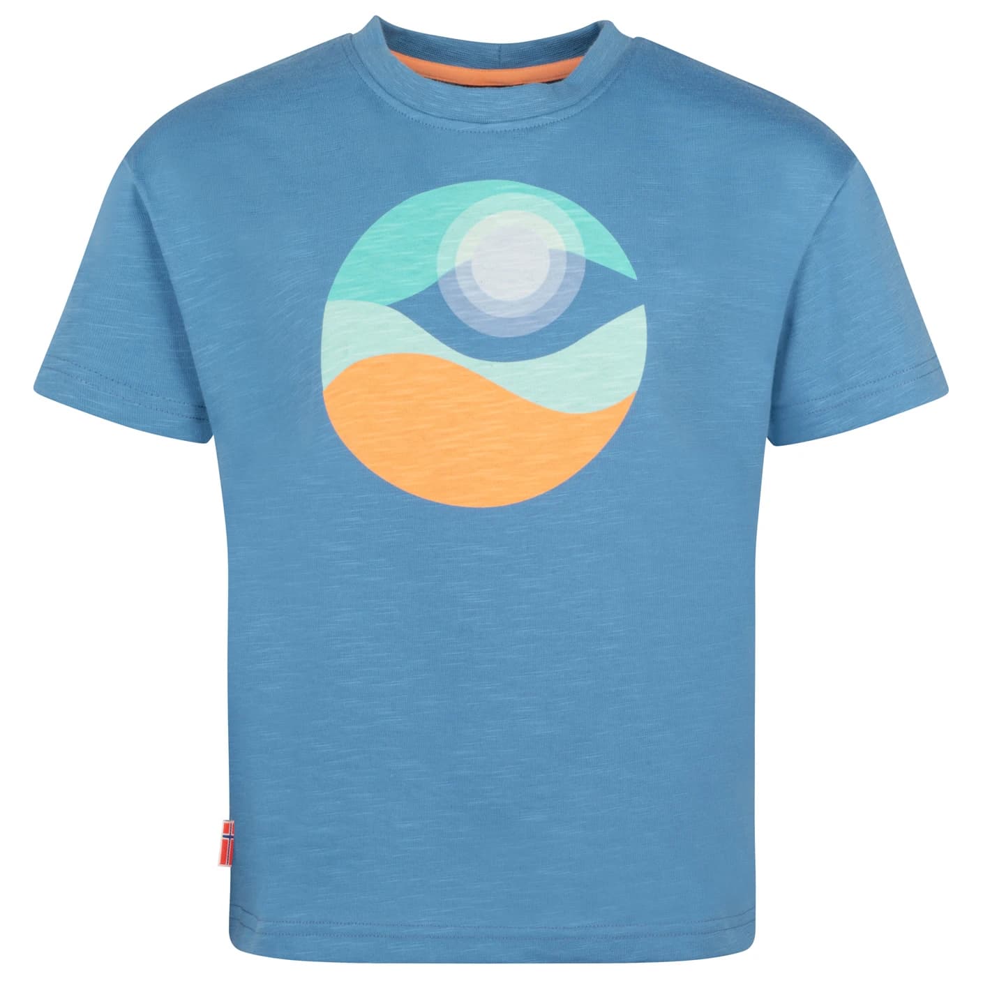 Детска тениска Trollkids Girl's Halsafjord T-Shirt - Cornflower