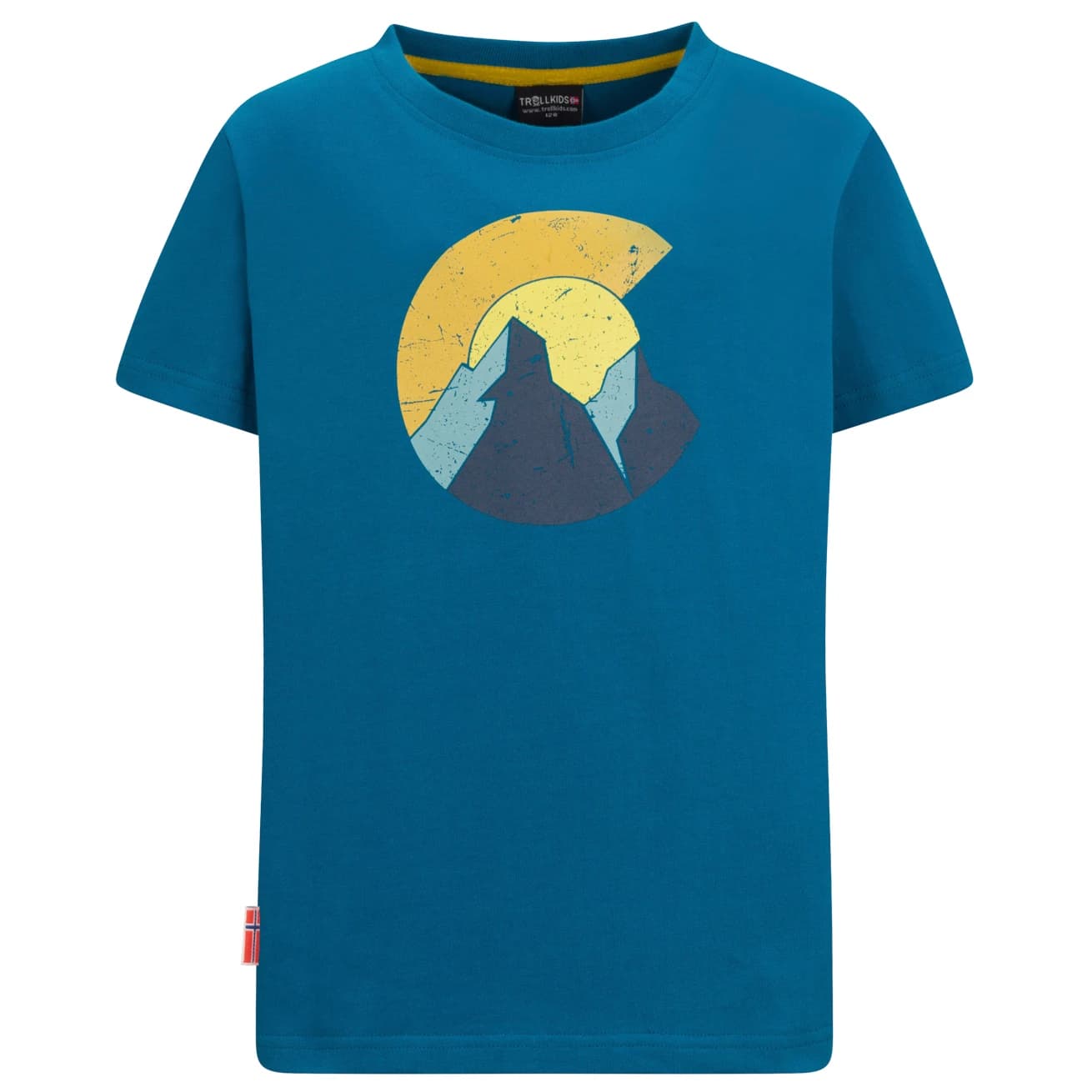 Детска тениска Trollkids Kid's Halsafjord T-Shirt - Atlantic Blue
