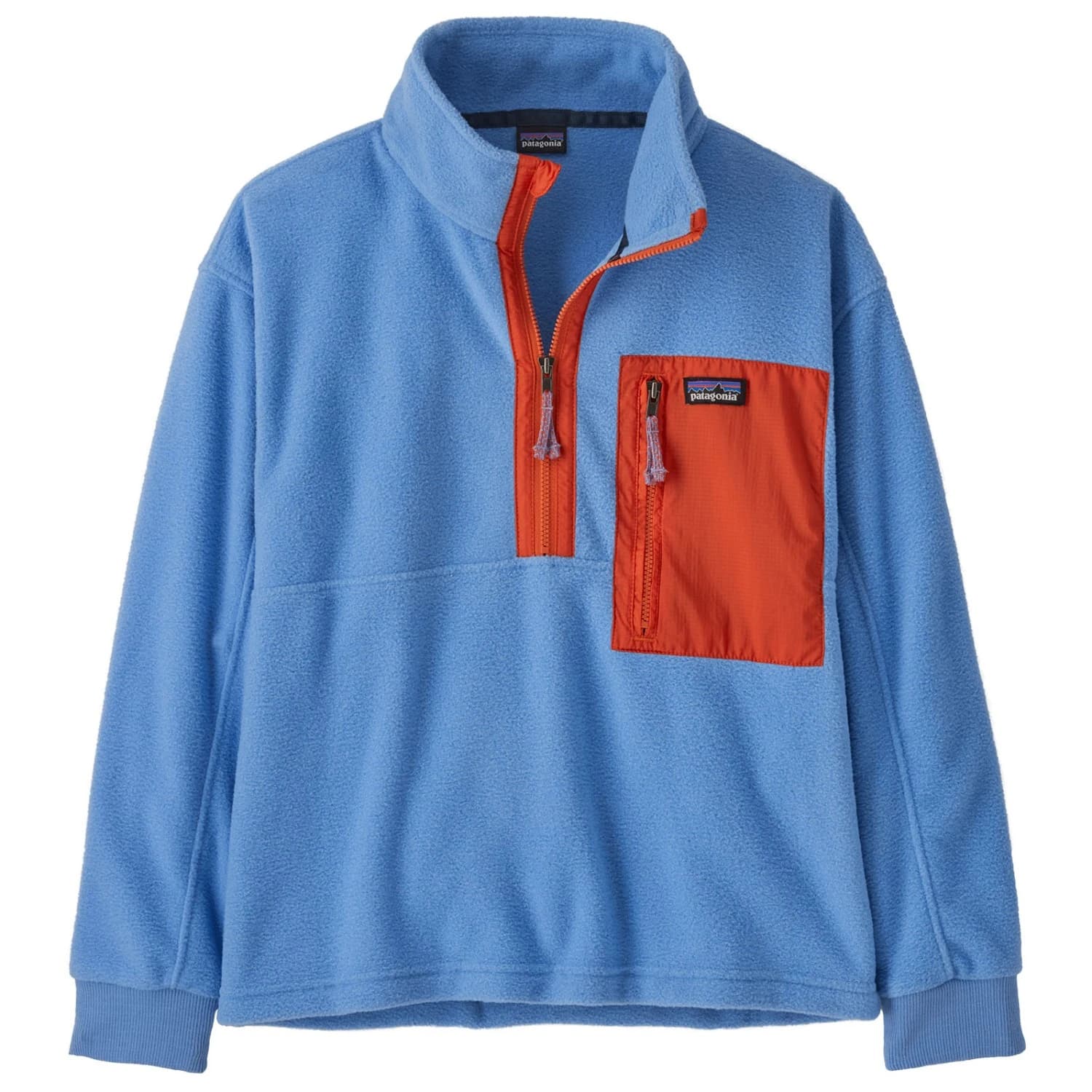 Детски поларен пуловер Patagonia Kid's Microdini 1/2 Zip P/O Fleece jumper - Abundant Blue