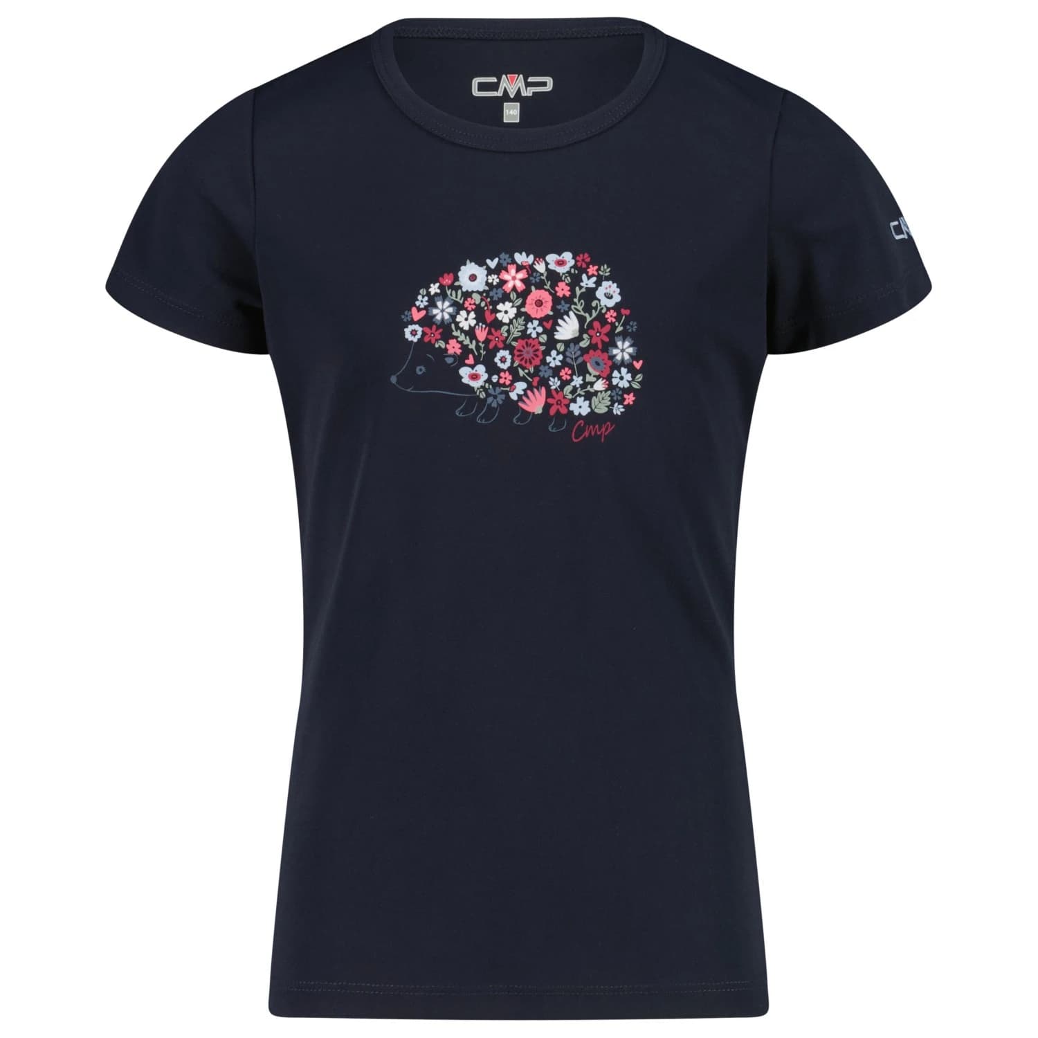 Спортна тениска CMP Girl's T-Shirt Piquet Print Sport shirt - B.Blue