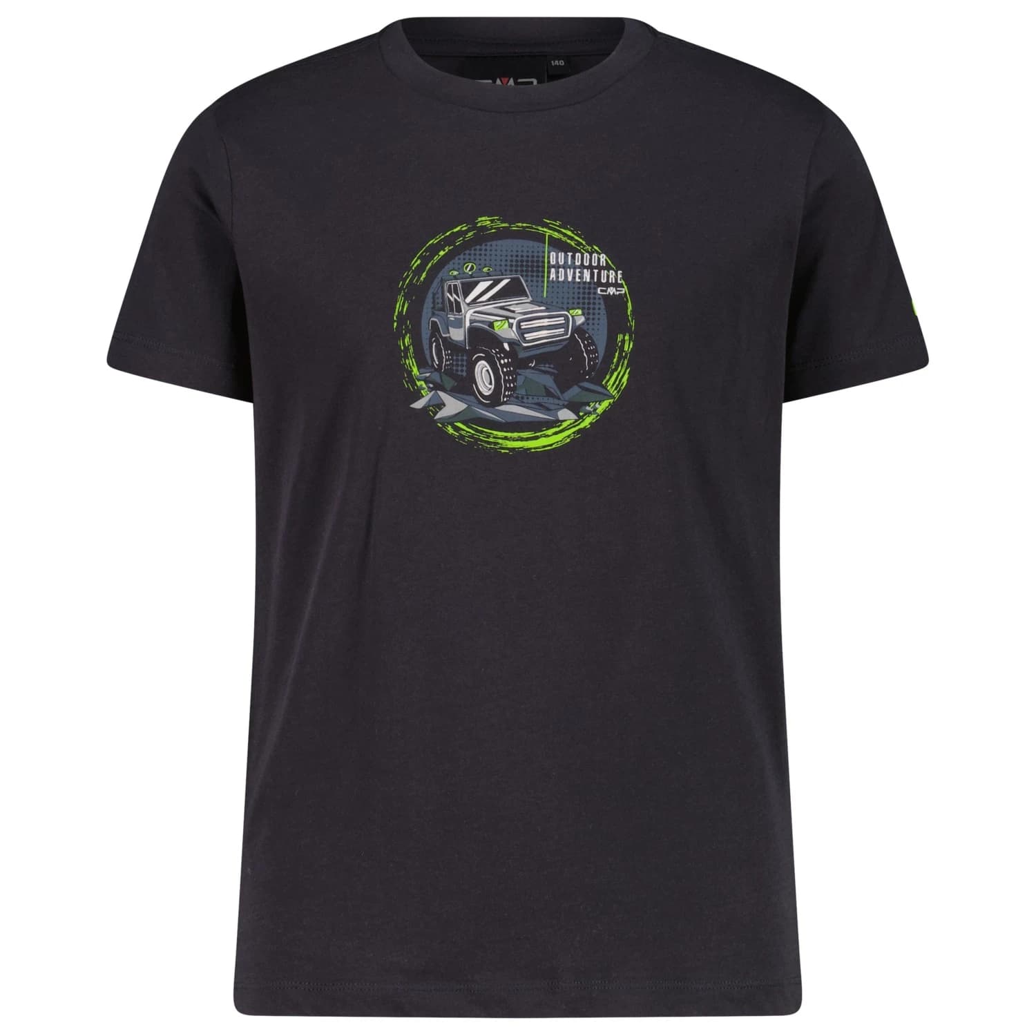 Детска тениска CMP Kid's T-Shirt Print T-shirt - Antracite / Grey