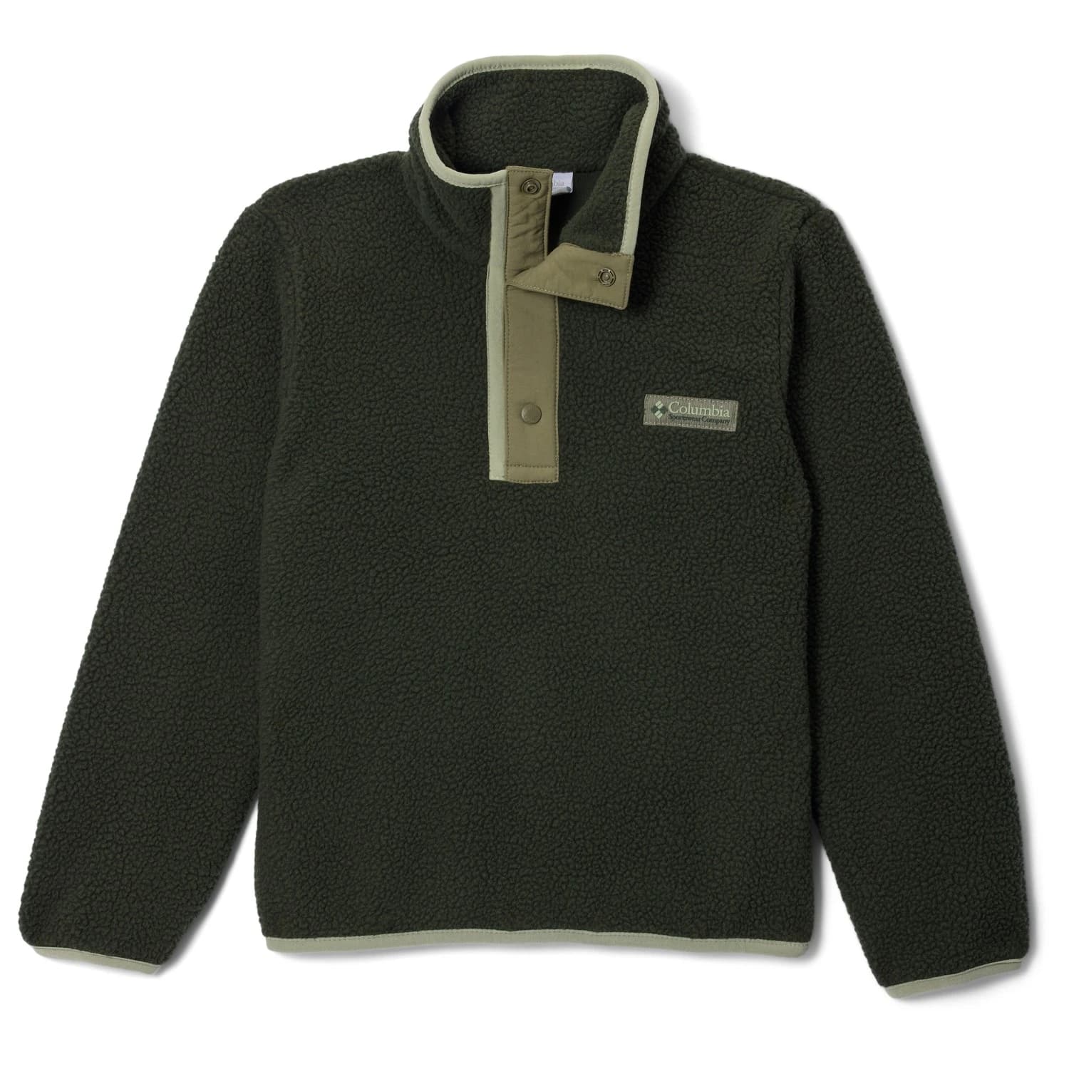 Детски поларен пуловер Columbia Kid's Helvetia II Half Snap Fleece Fleece jumper - Greenscape / Stone Green