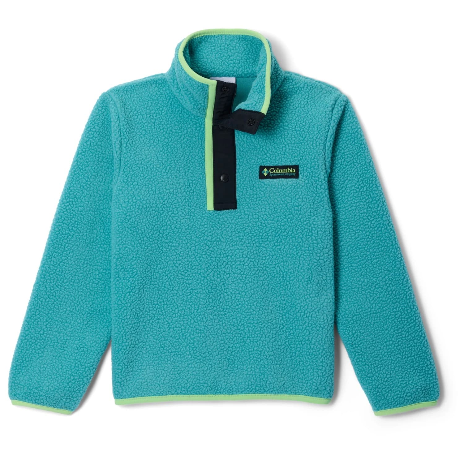 Детски поларен пуловер Columbia Kid's Helvetia II Half Snap Fleece Fleece jumper - Teal / Black